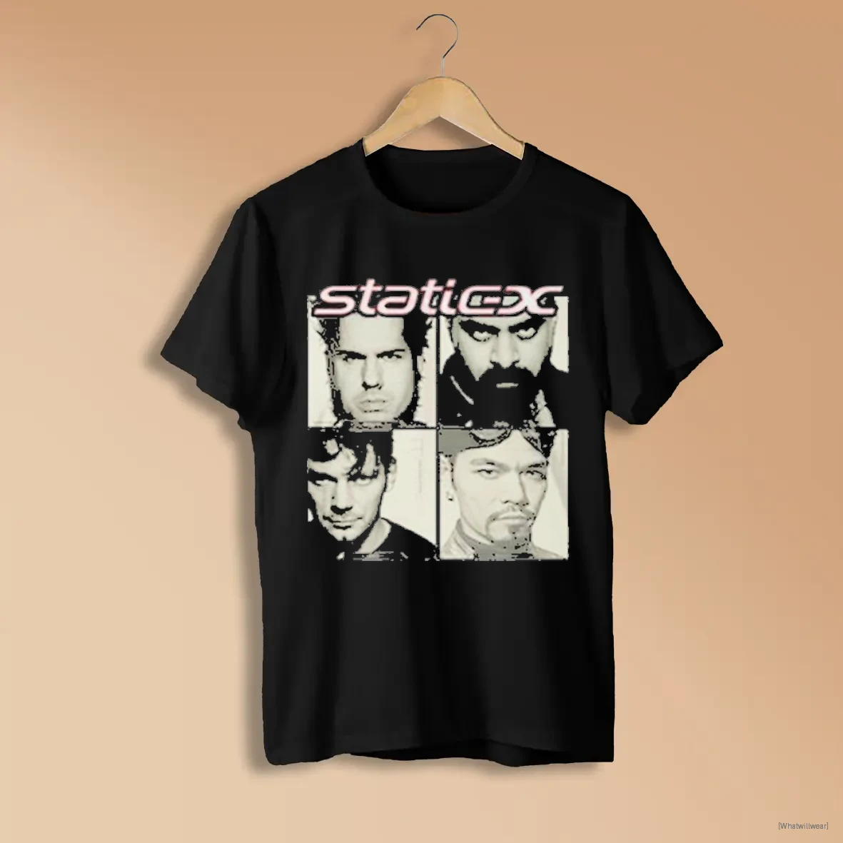 Official Static X Wdt Square Faces T Shirts Shirts