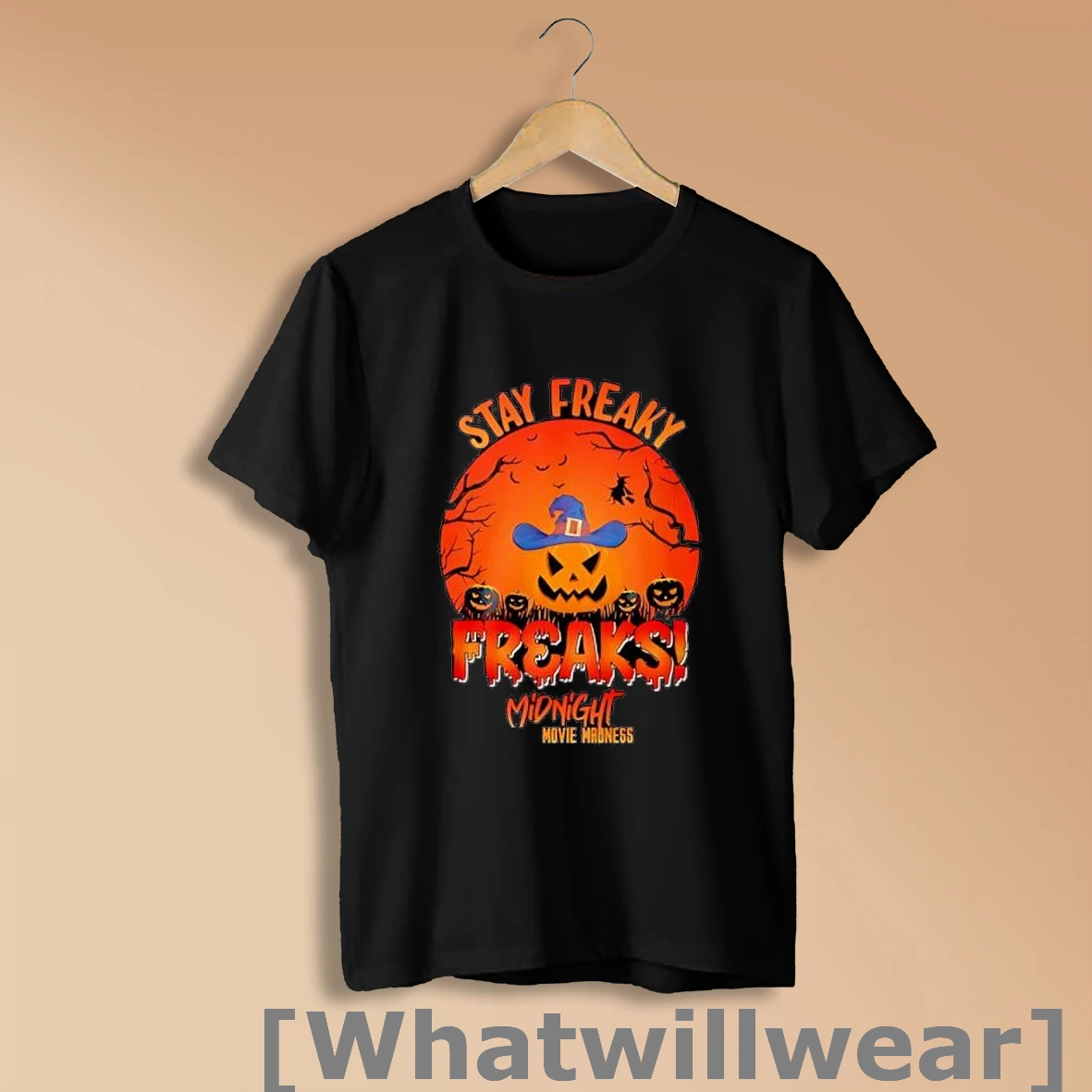 Official Stay Freaky Freaks Witch Pumpkin Midnight Movie Madness Halloween Shirt Sweatshirt