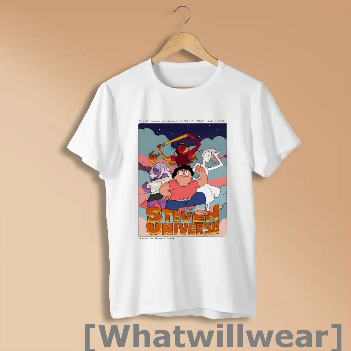 Official Steven Universe Three Magical Guardians Of The Universe And Steven Shirts