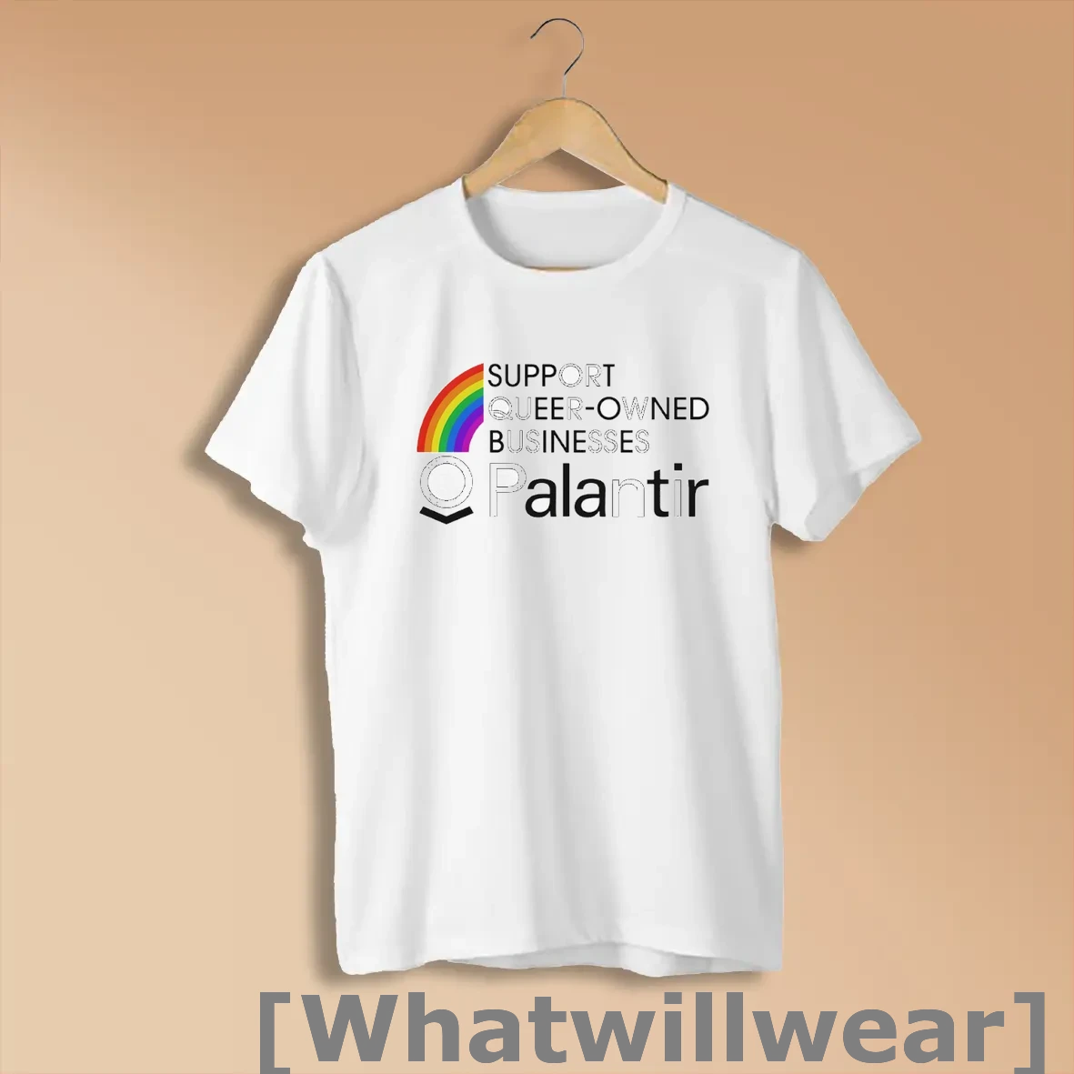 Official Support Queer Owned Businesses Palantir Rainbow Shirts