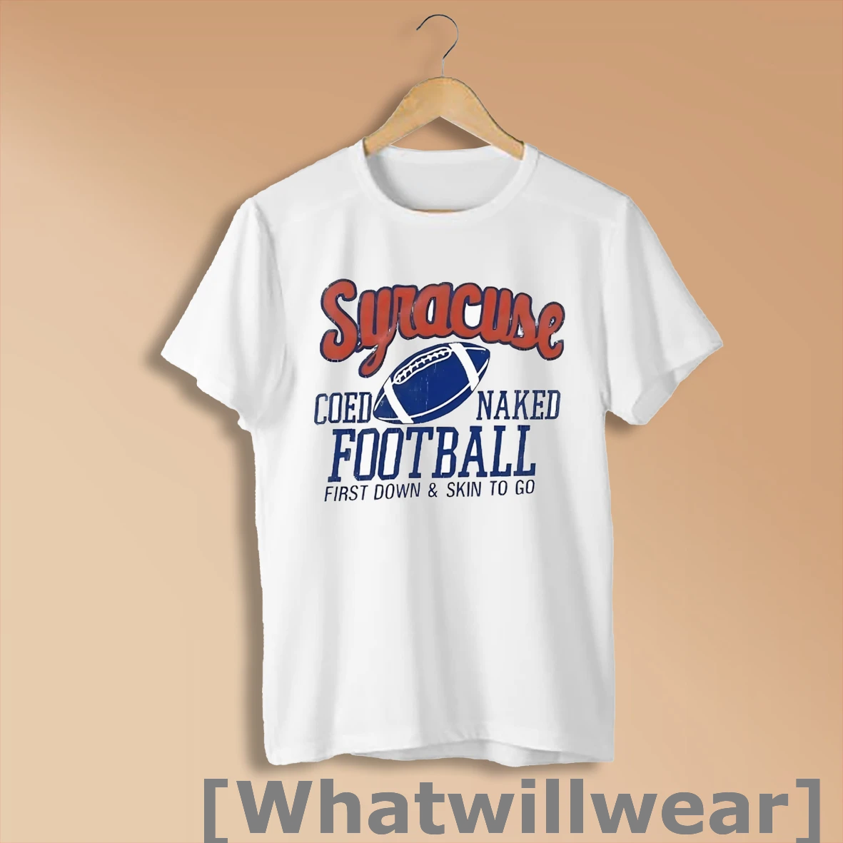 Official Syracuse Coed Naked Football First Down And Skin To Go Shirt Sweatshirt
