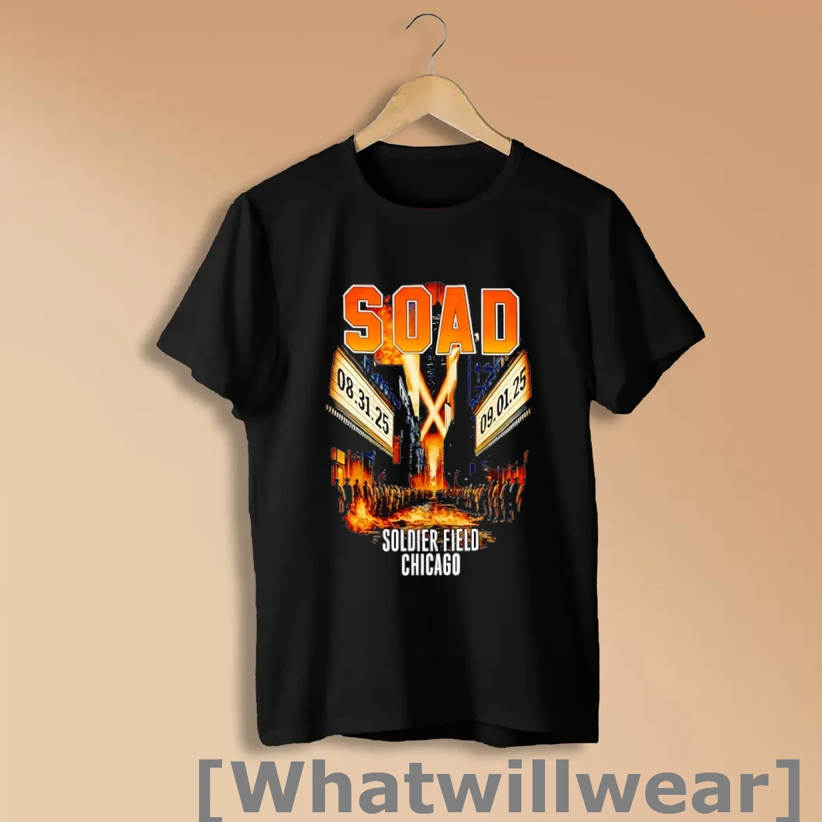 Official System Of A Down Soad Soldier Field Chicago Illinois Shirts