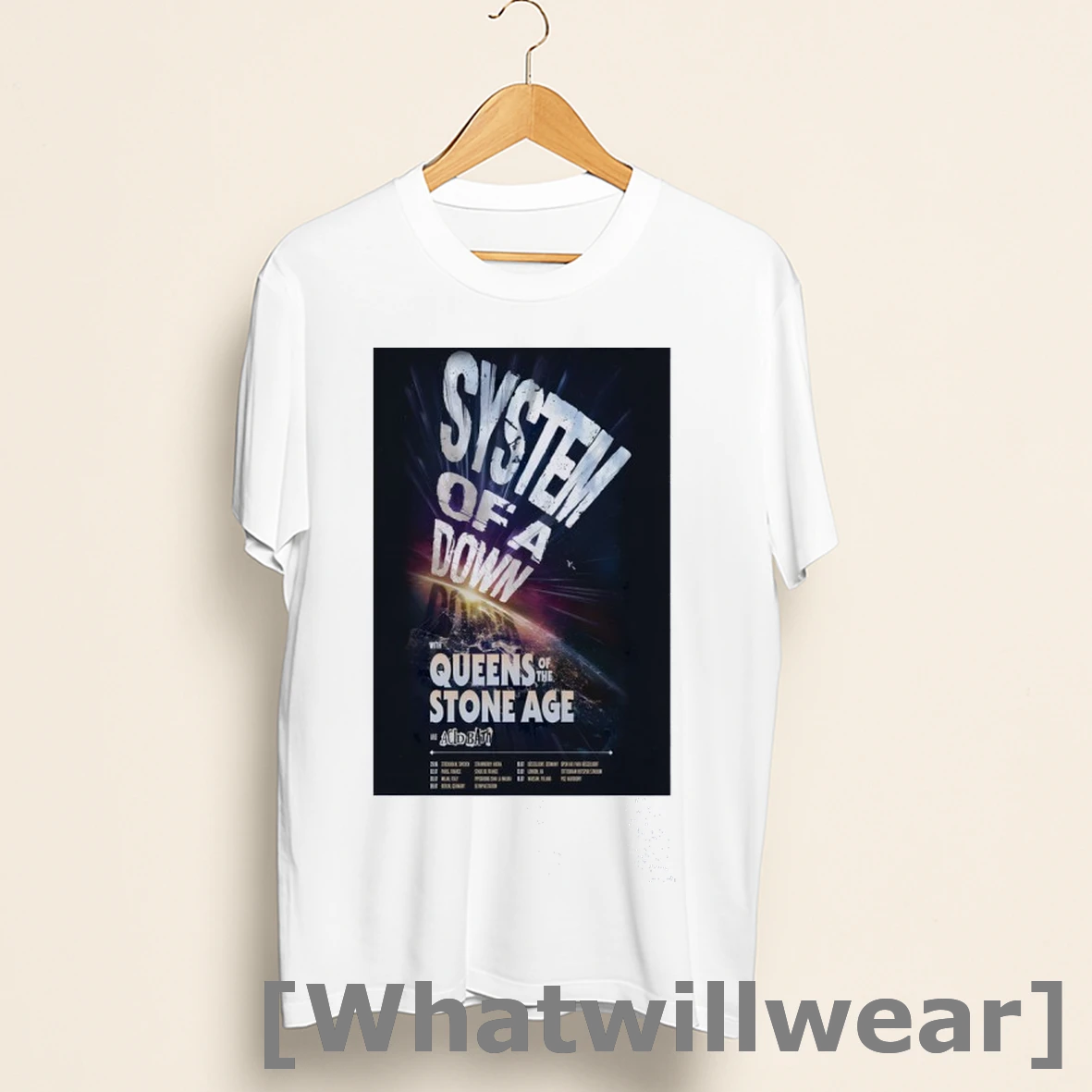 Official System Of A Down Uk Europe Summer Tour 2025 Shirts