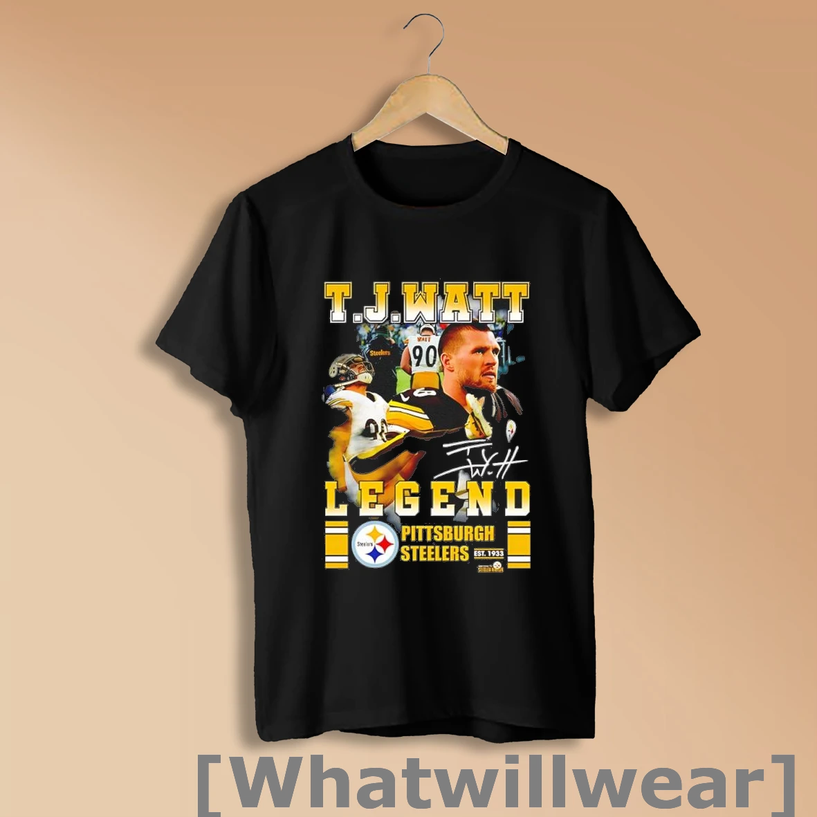 Official T J Watt Legend Pittsburgh Steelers Signature Shirt Sweatshirt