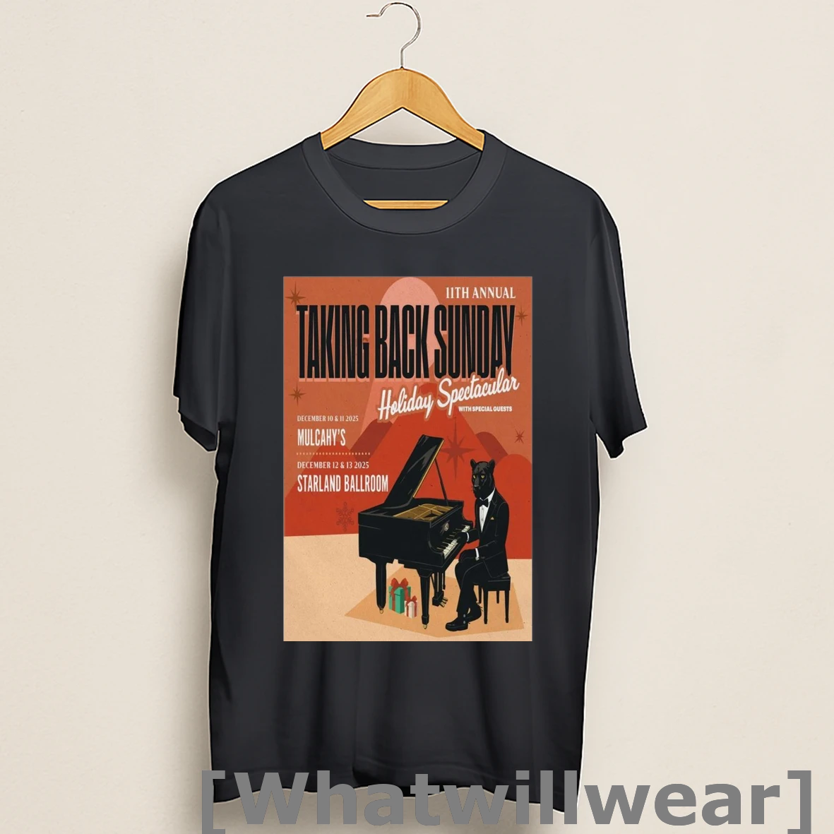 Official Taking Back Sunday Tour December 2025 11th Annual Holiday Spectacular New Shirts
