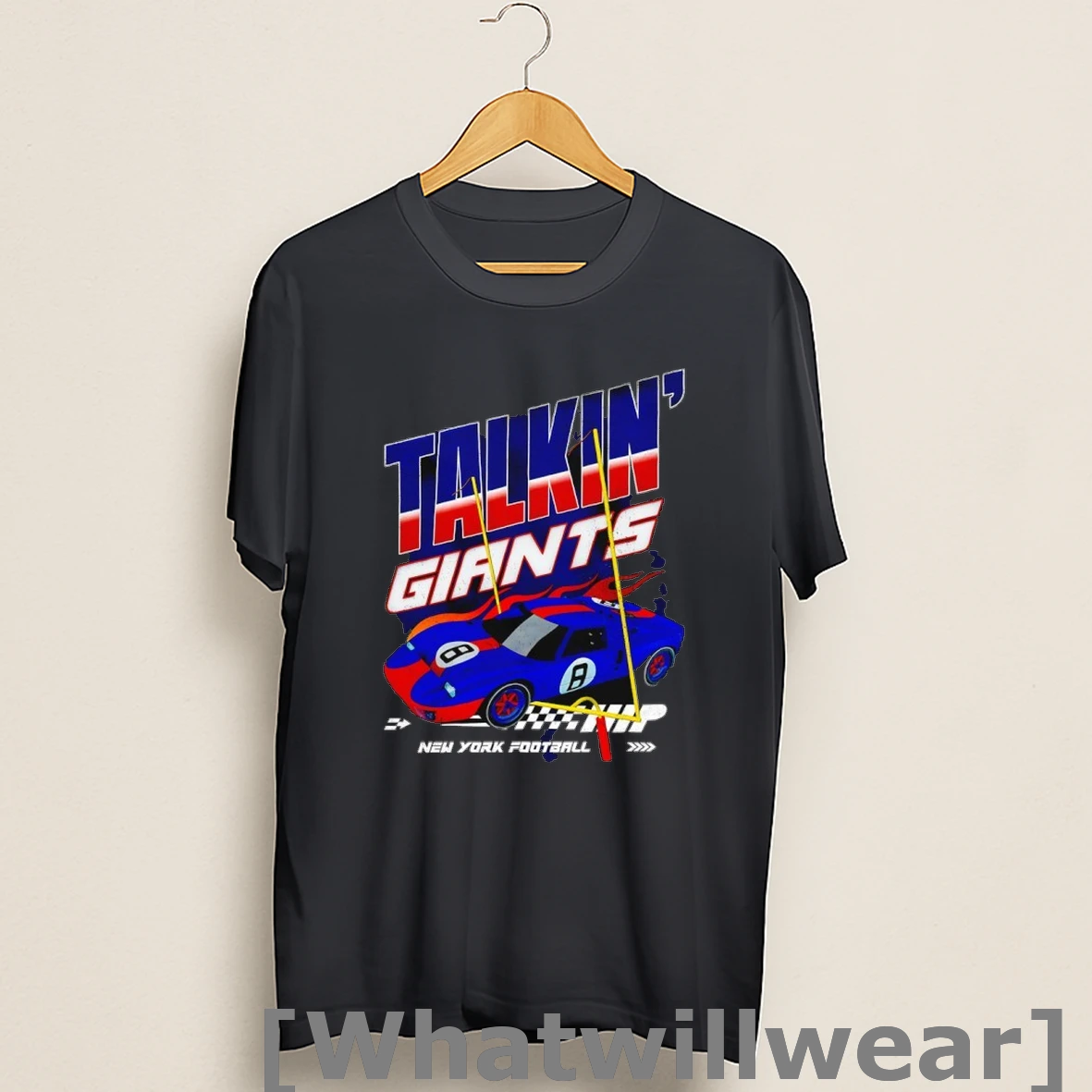Official Talkin Giants Race Car New York Football Shirts