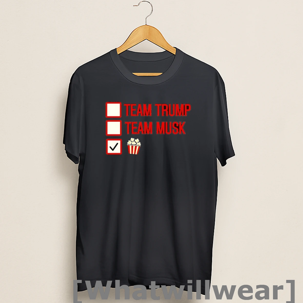 Official Team Trump Team Musk Team Popcorn Shirts