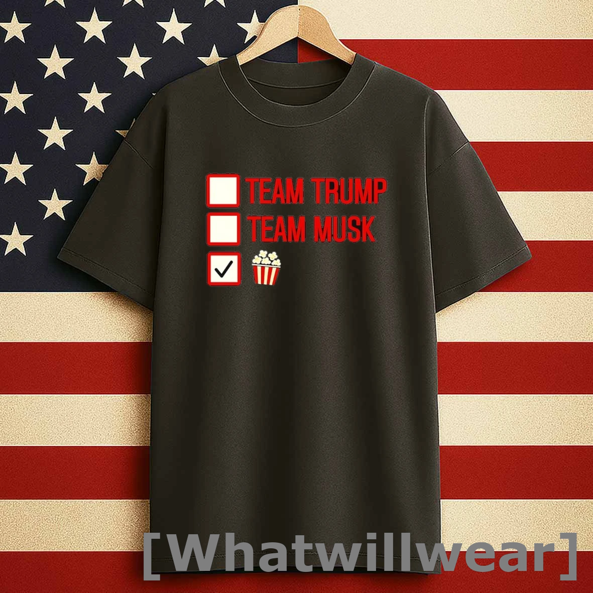 Official Team Trump Team Musk Team Popcorn Tshirts Sweater