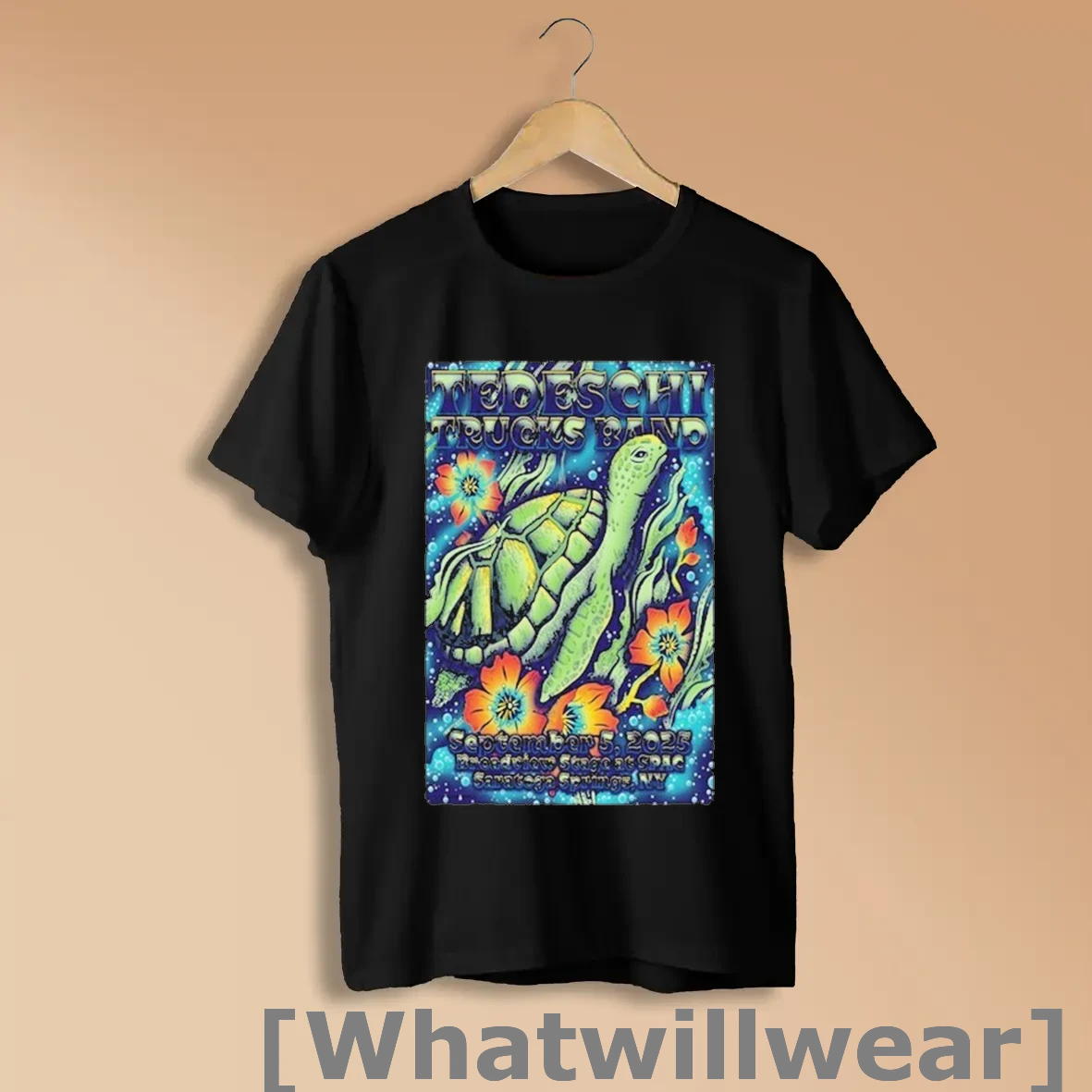Official Tedeschi Trucks Band Broadview Stage At Spac Saratoga Springs Ny Tour 2025 Turtle T Shirts Shirts