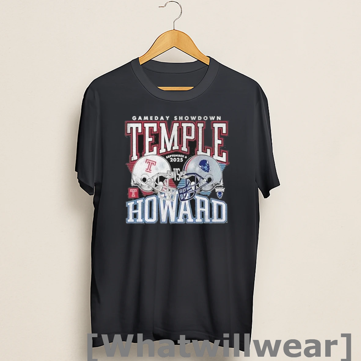 Official Temple Owls Vs Howard Bison 2025 Gameday Showdown Football Shirts