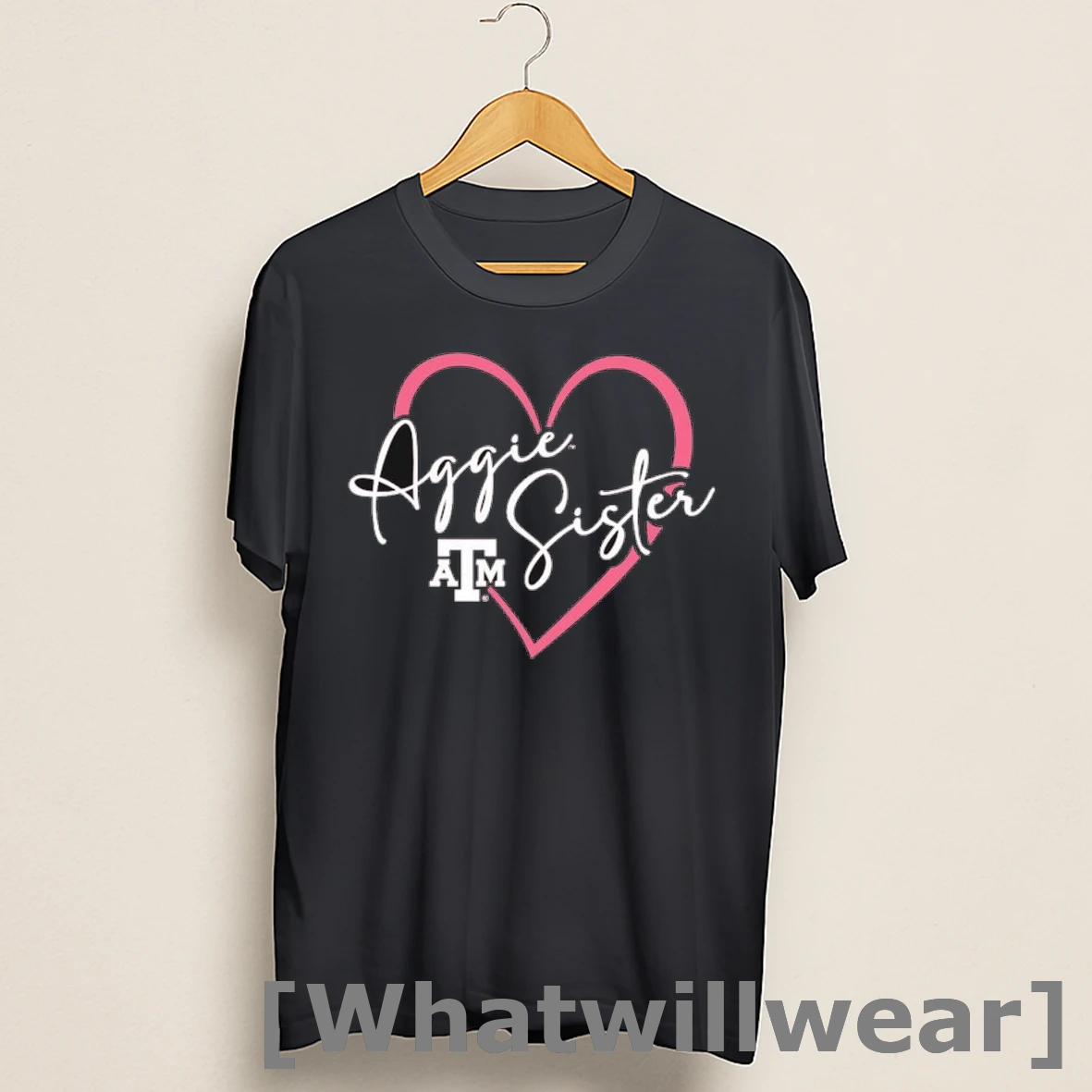 Official Texas Am Aggies Sister Heart Shirts