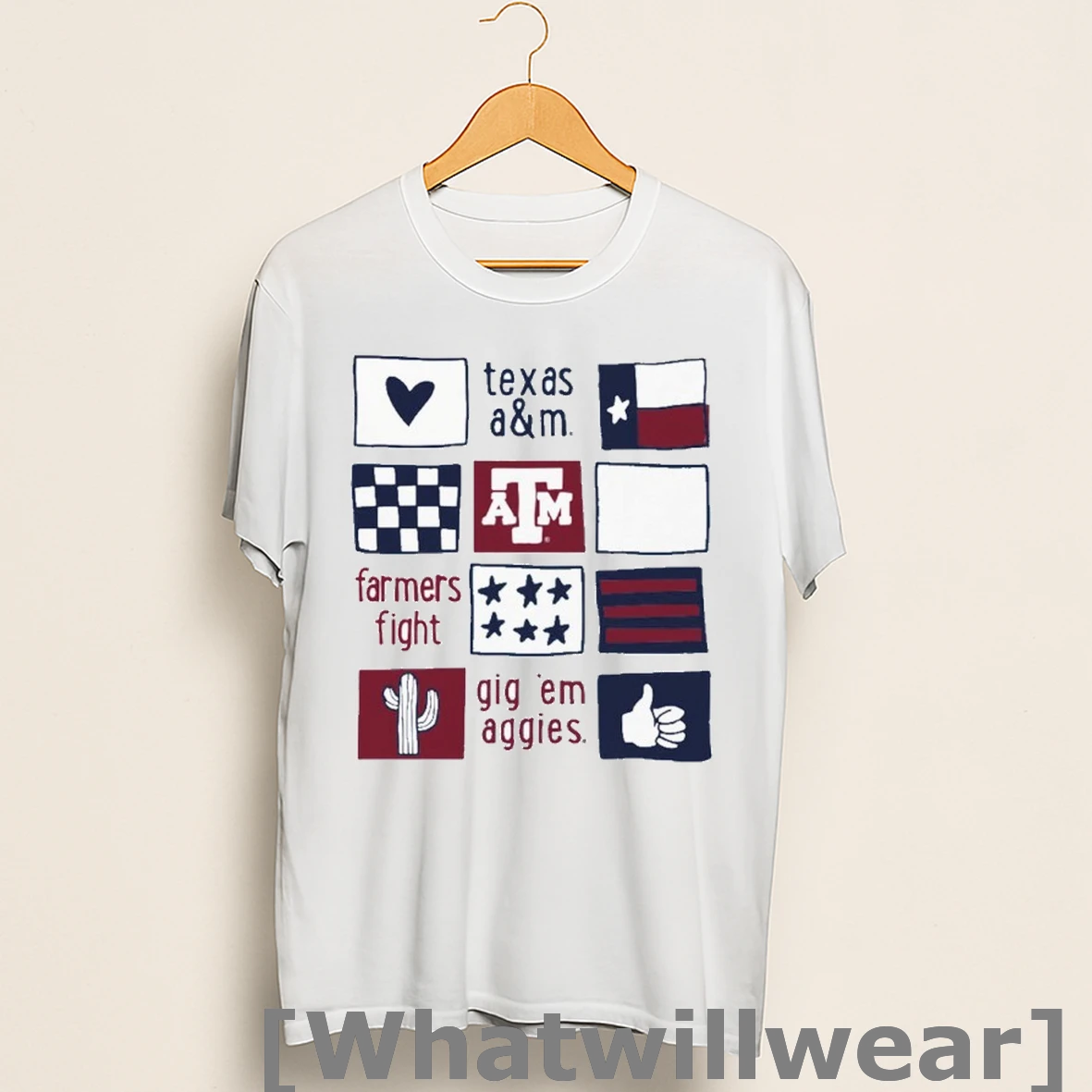 Official Texas Am Aggies Whoop Farmers Fight Gig Em Aggies Drawn Collage Shirts