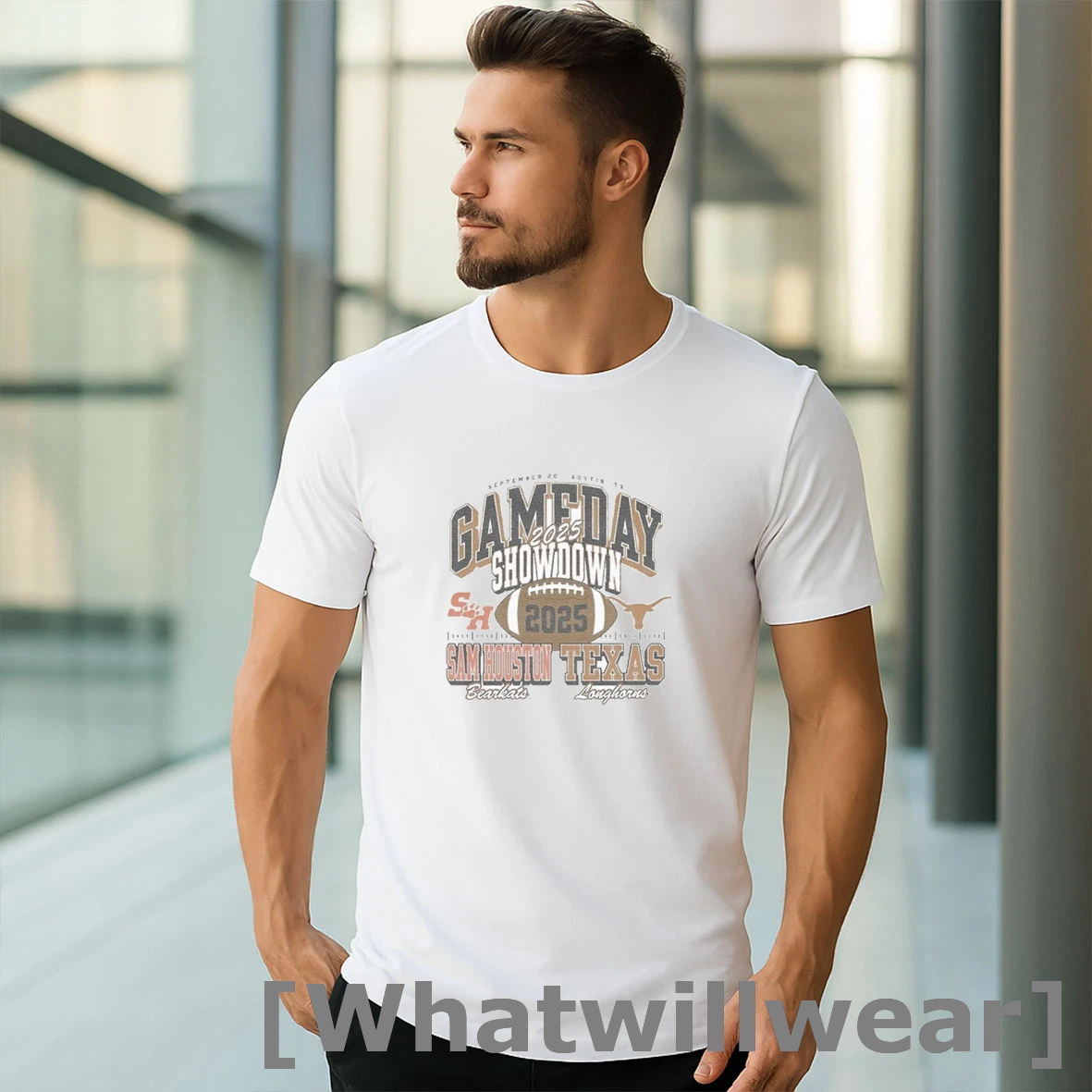 Official Texas Longhorns Vs Sam Houston State Bearkats 2025 Gameday Showdown Football Tshirts Sweater