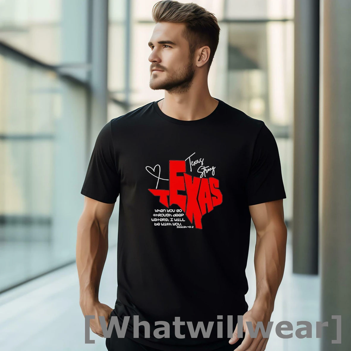 Official Texas Strong When You Go Through Deep Waters I Will Be With You Shirts