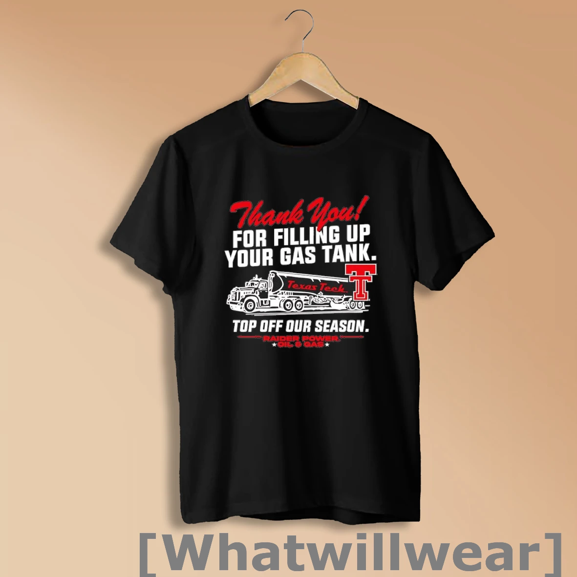 Official Texas Tech Red Raiders Thank You For Filling Up Your Gas Tank Shirt Sweatshirt