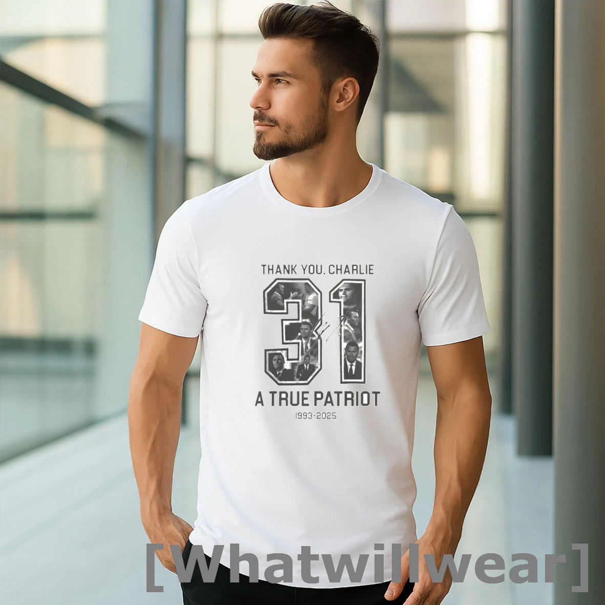 Official Thank You Charlie A True Patriot Tshirts Sweater