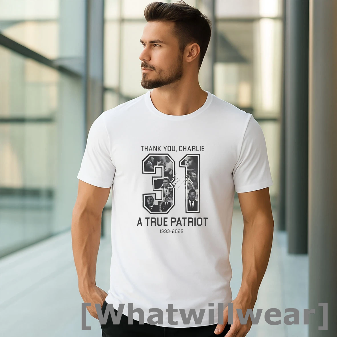 Official Thank You Charlie Kirk 31 A True Patriot 1993 2025 Signature Tshirts Sweater