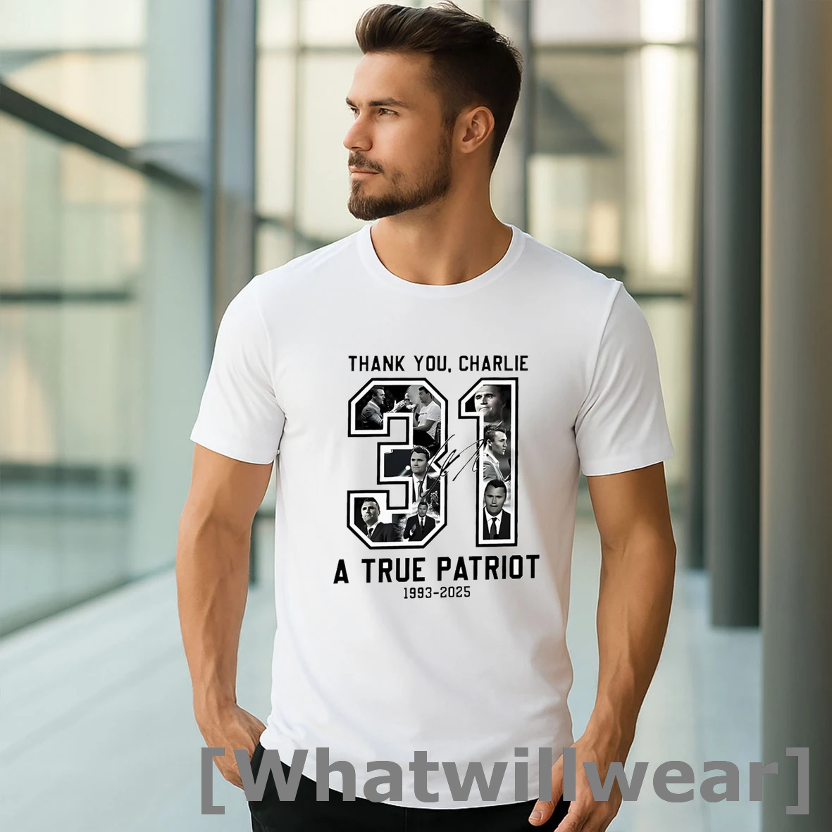 Official Thank You Charlie A True Patriot 1993 2025 Shirts