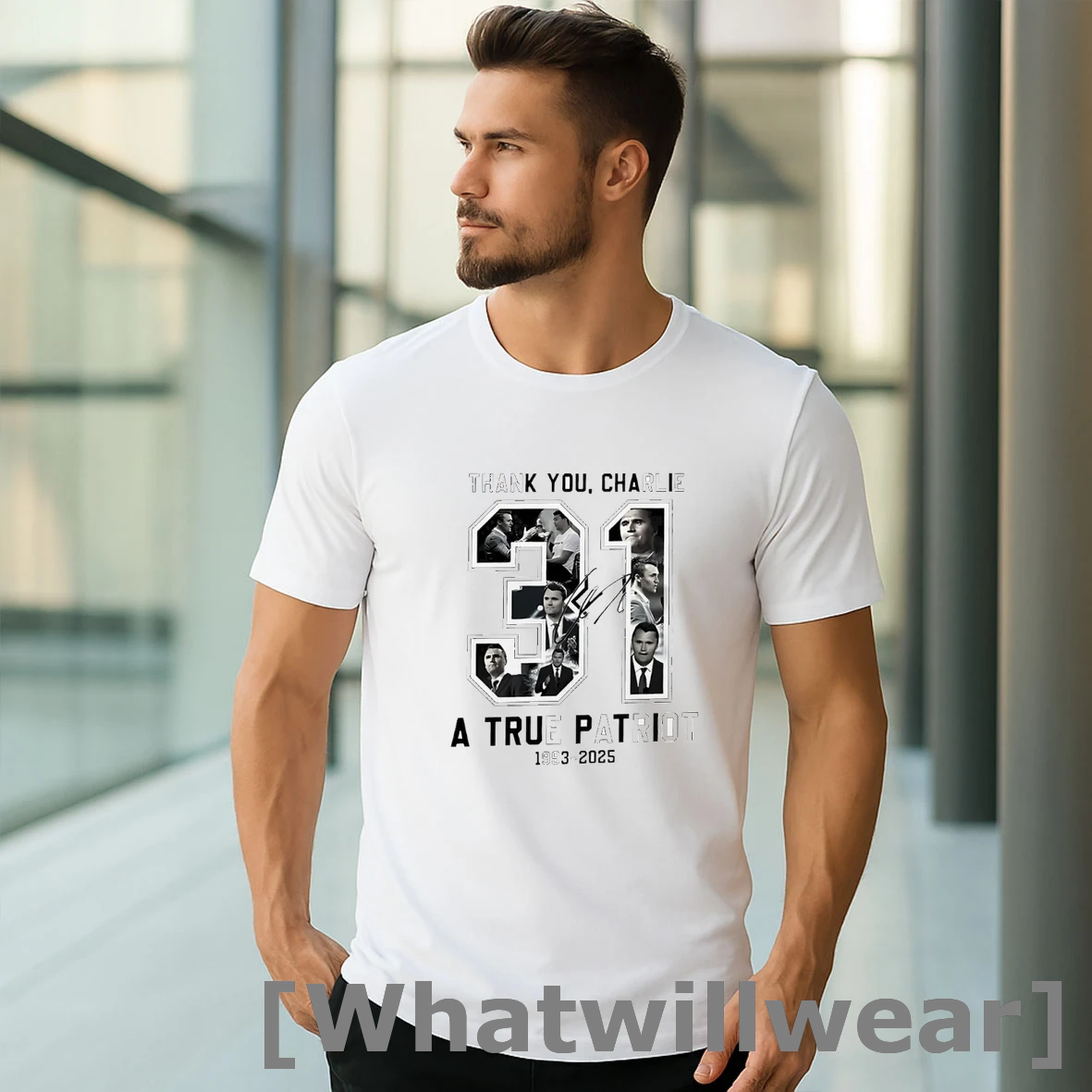 Official Thank You Charlie A True Patriot 1993 2025 Tshirts Sweater