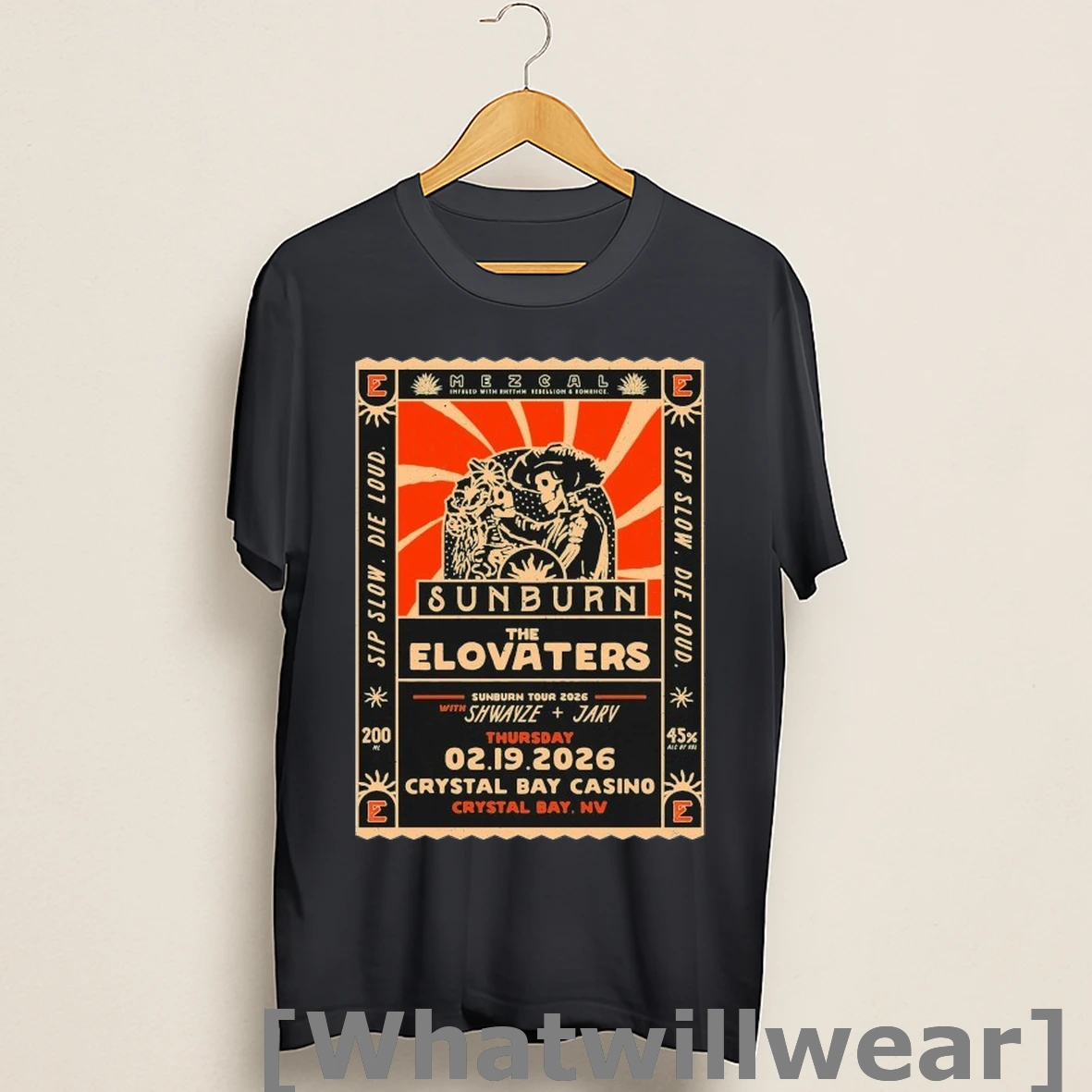 Official The Elovaters Sunburn 2026 Tour Crystal Bay Casino Shirts