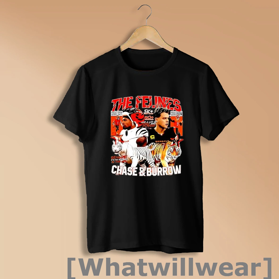 Official The Felinos 5k Pass Yards 40 Touchdowns Bengals Chase Burrow Shirt Sweatshirt