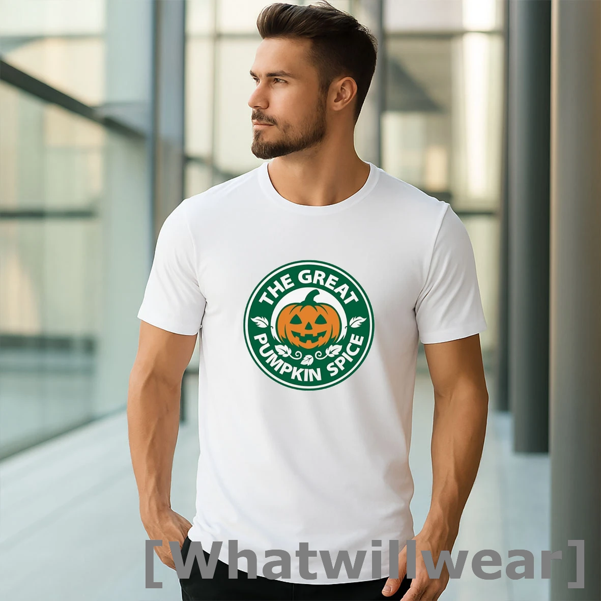 Official The Great Pumpkin Spice Halloween Logo Tshirts Sweater