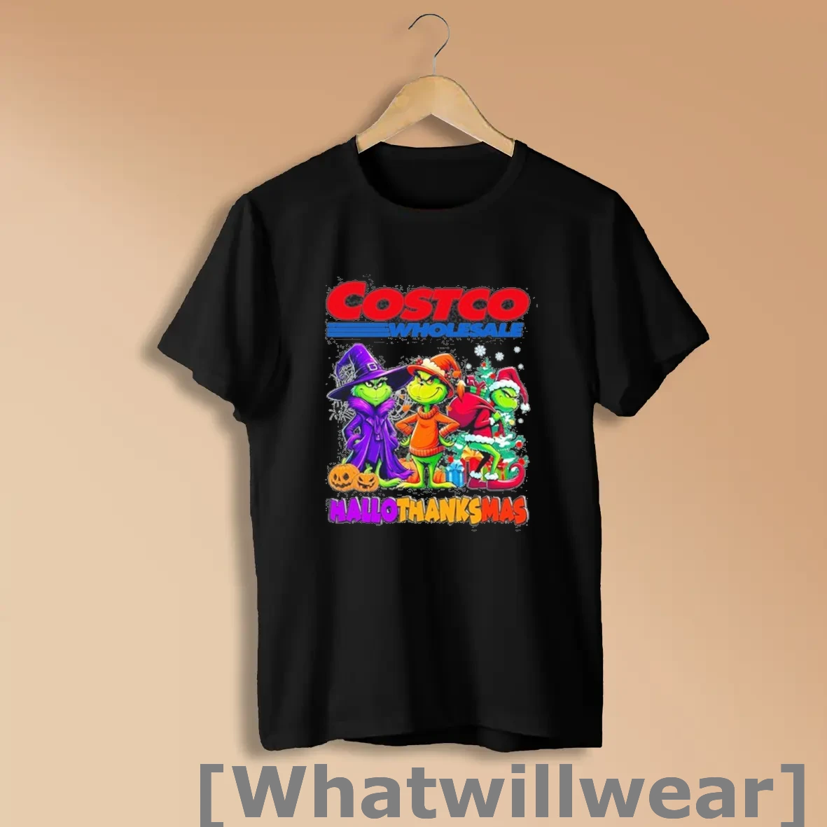 Official The Grinch Costco Logo Hallothanksmas Shirts