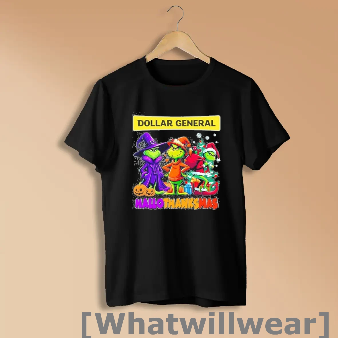 Official The Grinch Dollar General Logo Hallothanksmas Shirts