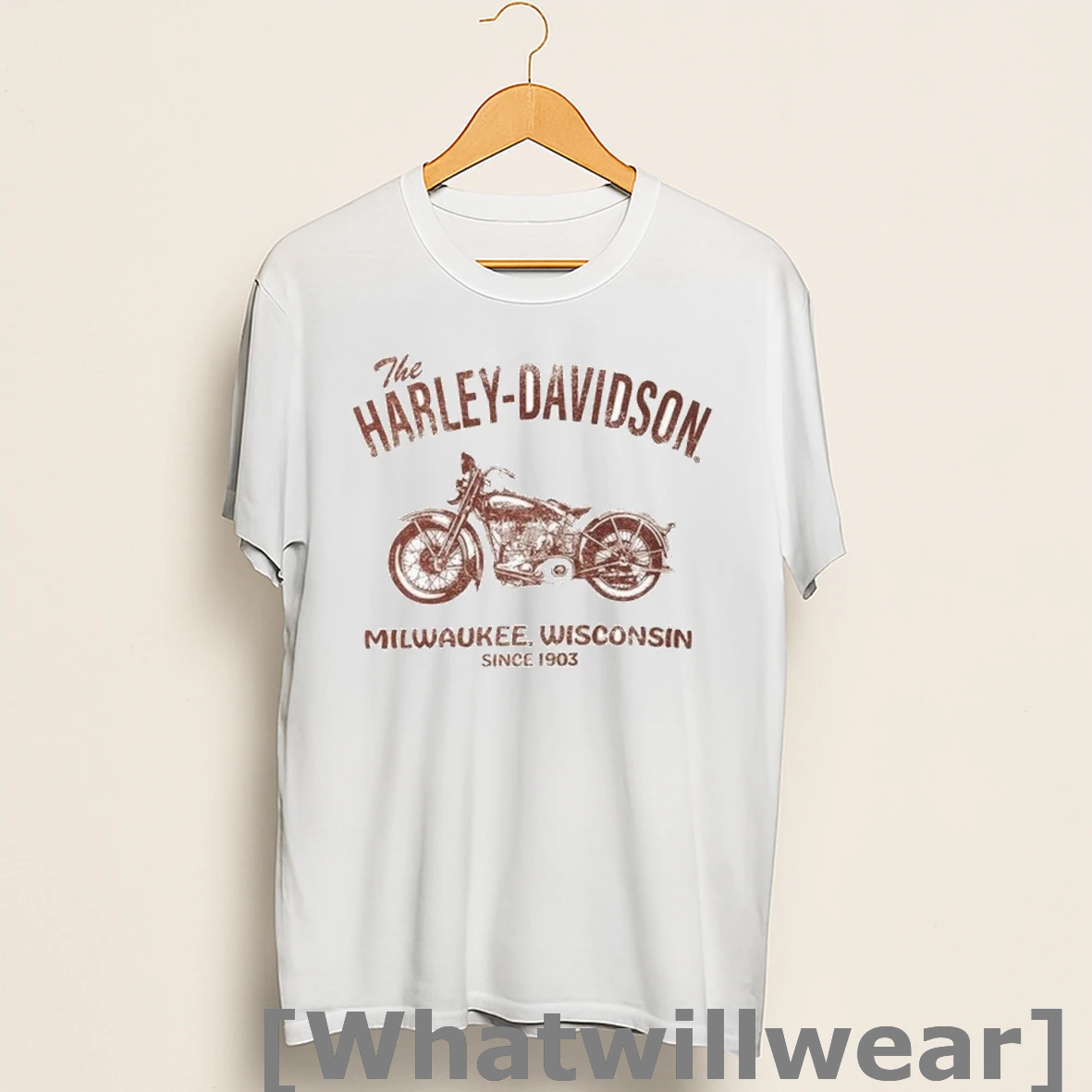 Official The Harley Davidson Milwaukee Wisconsin Mandarin Motorcycle Since 1903 Shirts