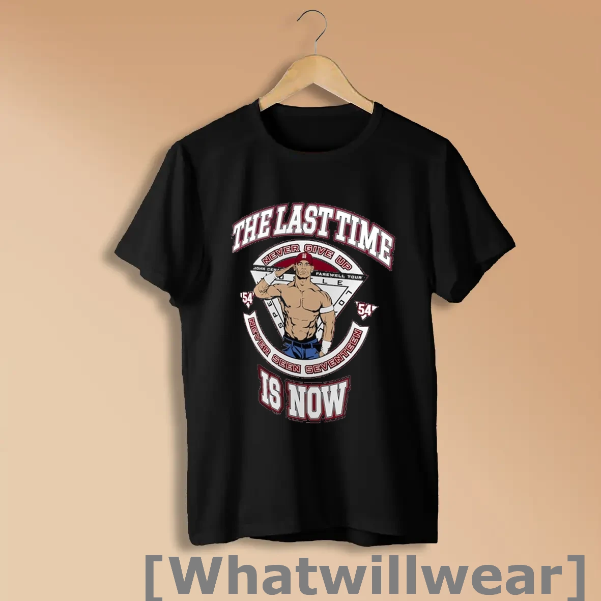 Official The Last Time Is Now Maroon John Cena Farewell Tour 2025 Springfield Never Give Up Never Seen Seventeen Shirts