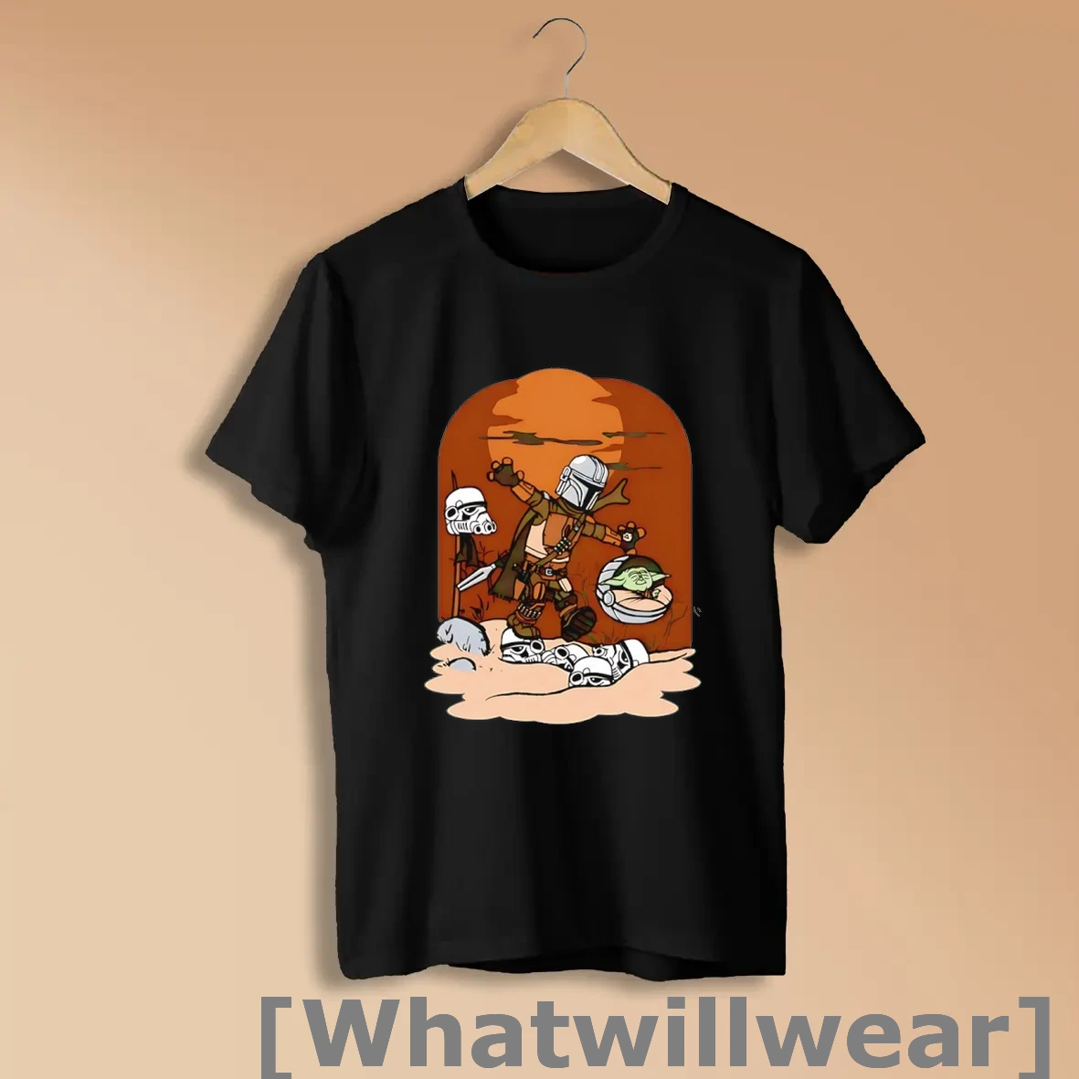 Official The Mandalorian Hunter And The Baby X The Adventures Of Tyrion And Bronn Parody Shirts