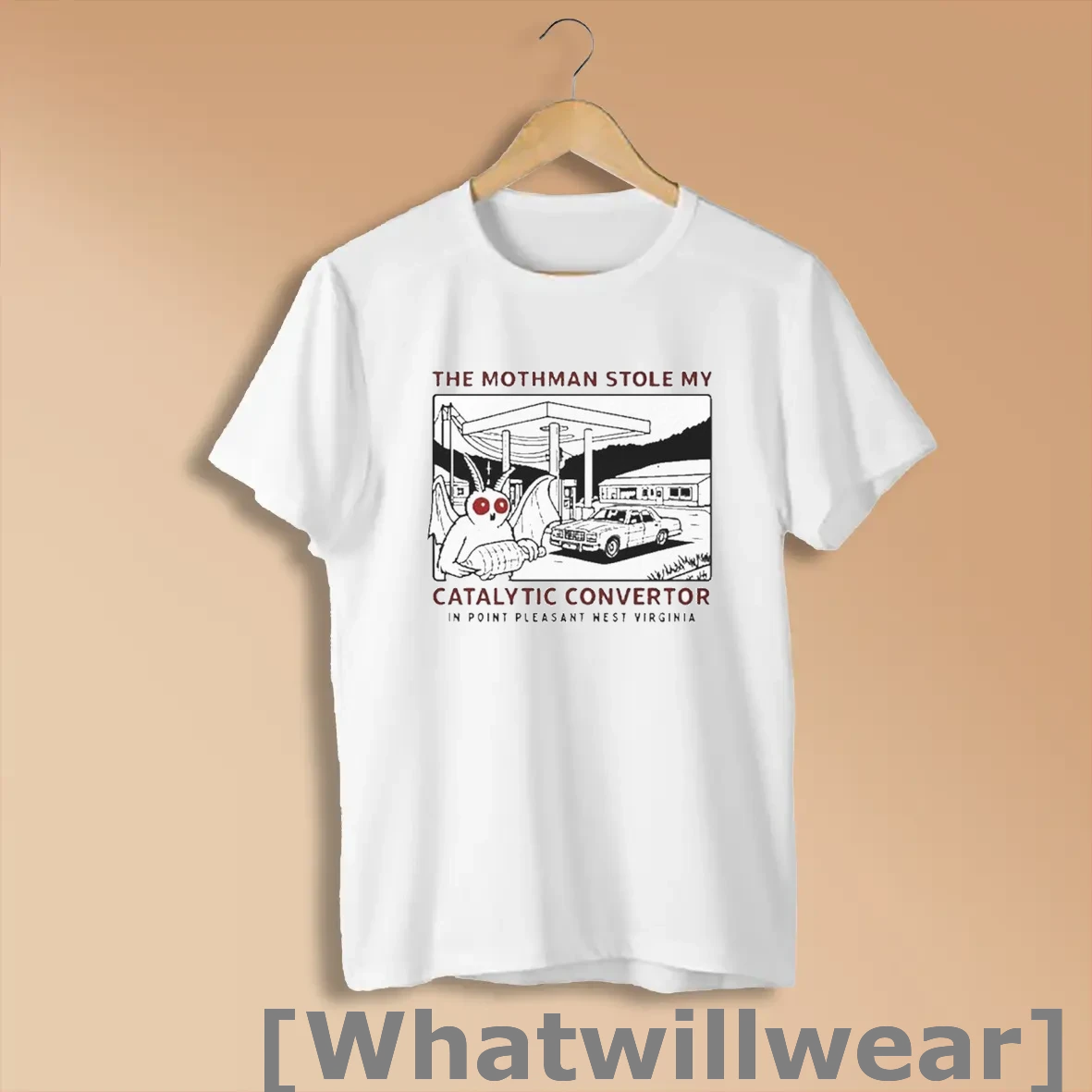 Official The Mothman Stole My Catalytic Converter In Point Pleasant West Virginia Shirts