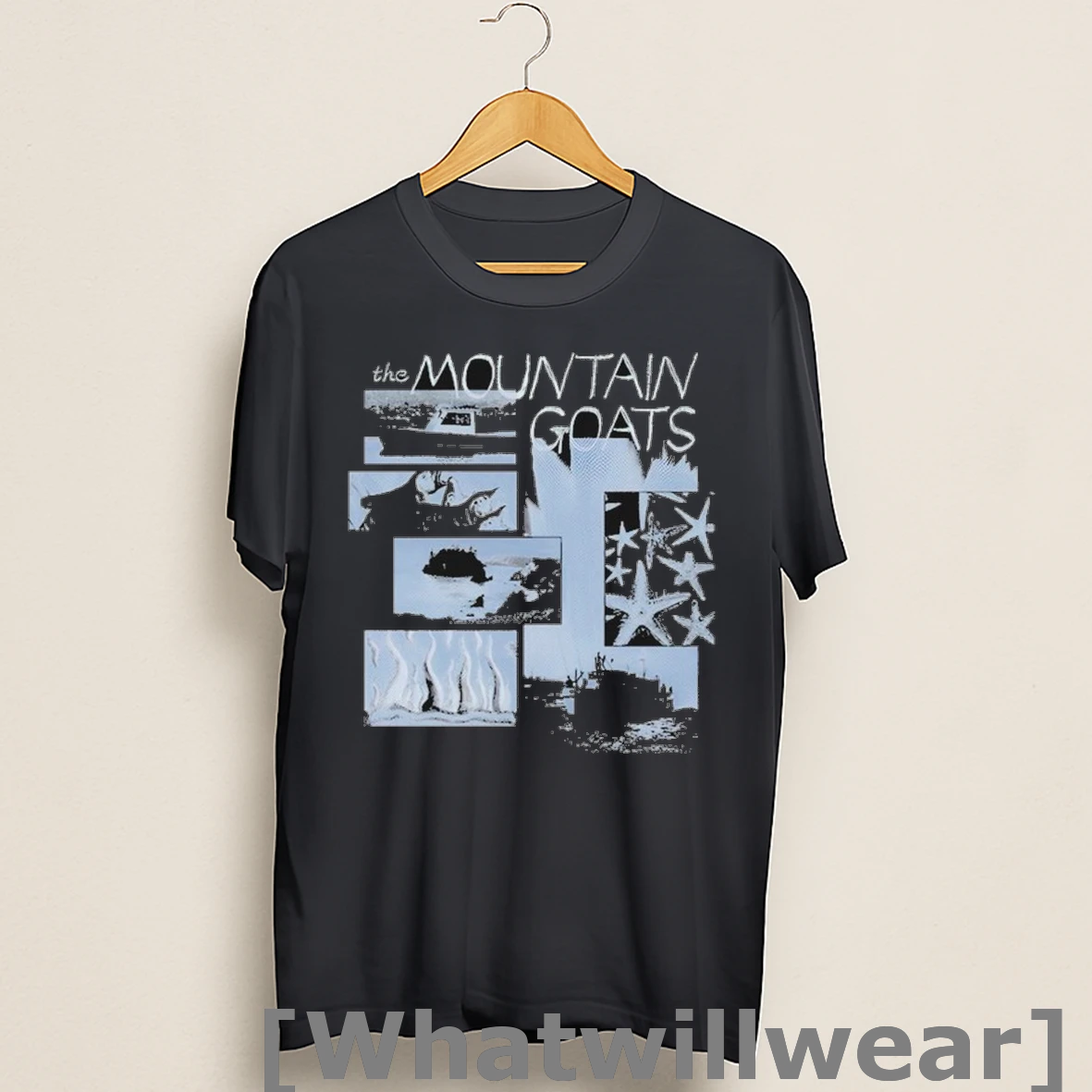 Official The Mountain Goats Denim Collage Shirts