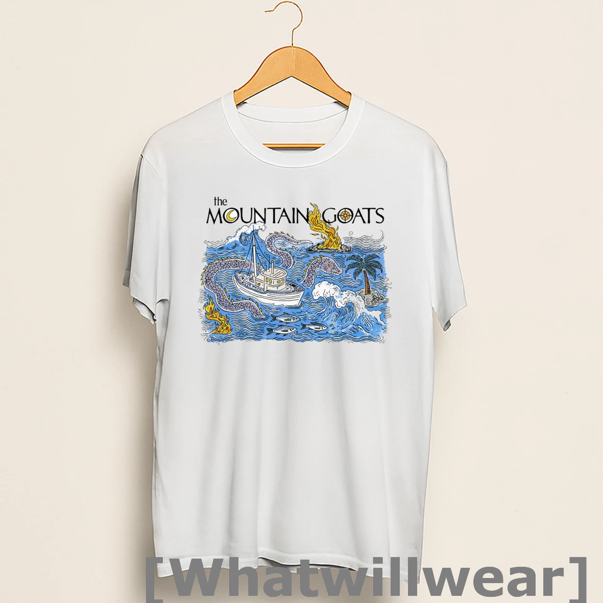 Official The Mountain Goats Sea Monster Ivory Shirts
