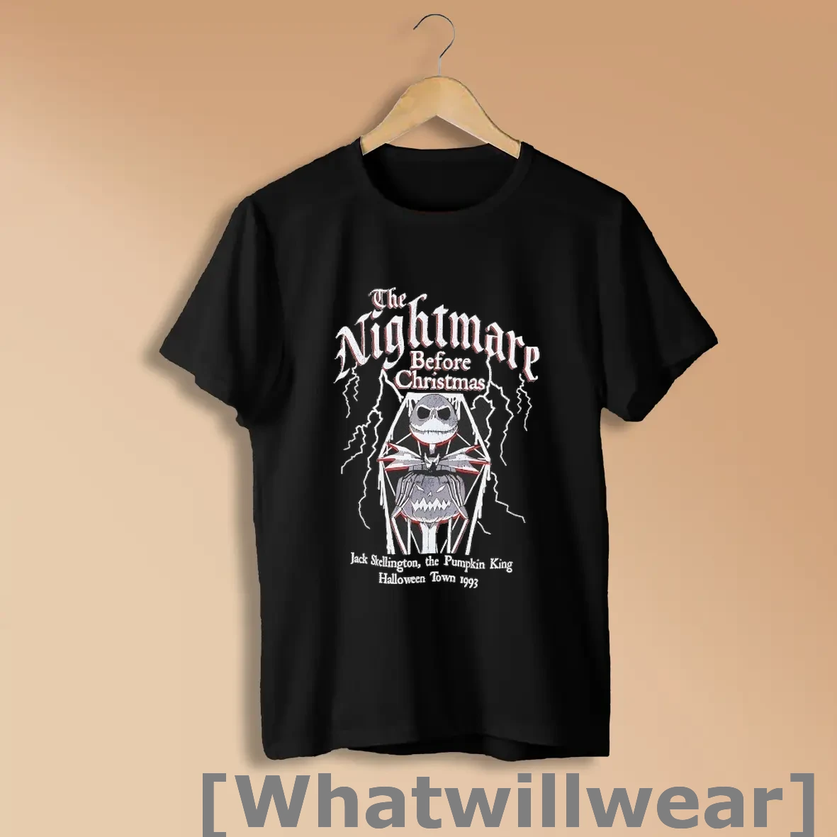 Official The Nightmare Before Christmas Jack Skellington Coffin Pumpkin Shirts