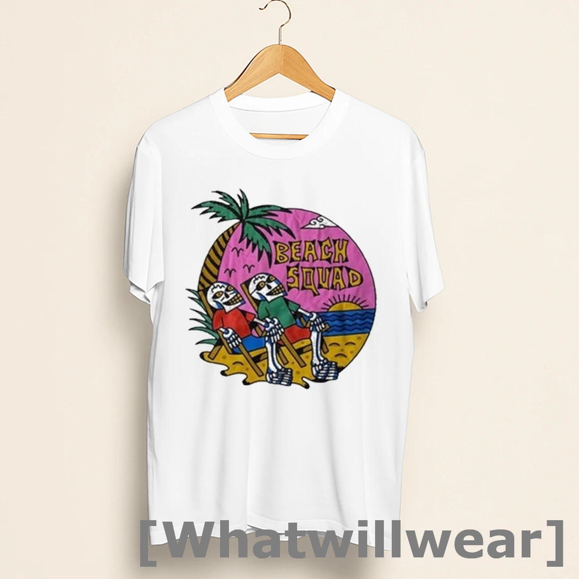 Official The Palmer Squares Beach Squad Skeletons Shirts