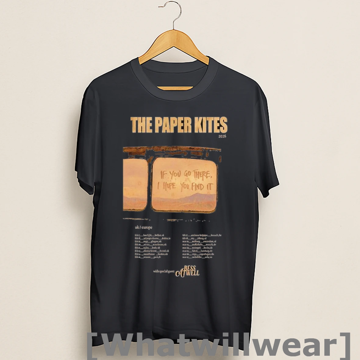 Official The Paper Kites If You Go There I Hope You Find It Uk Europe Tour 2026 Dates Shirts