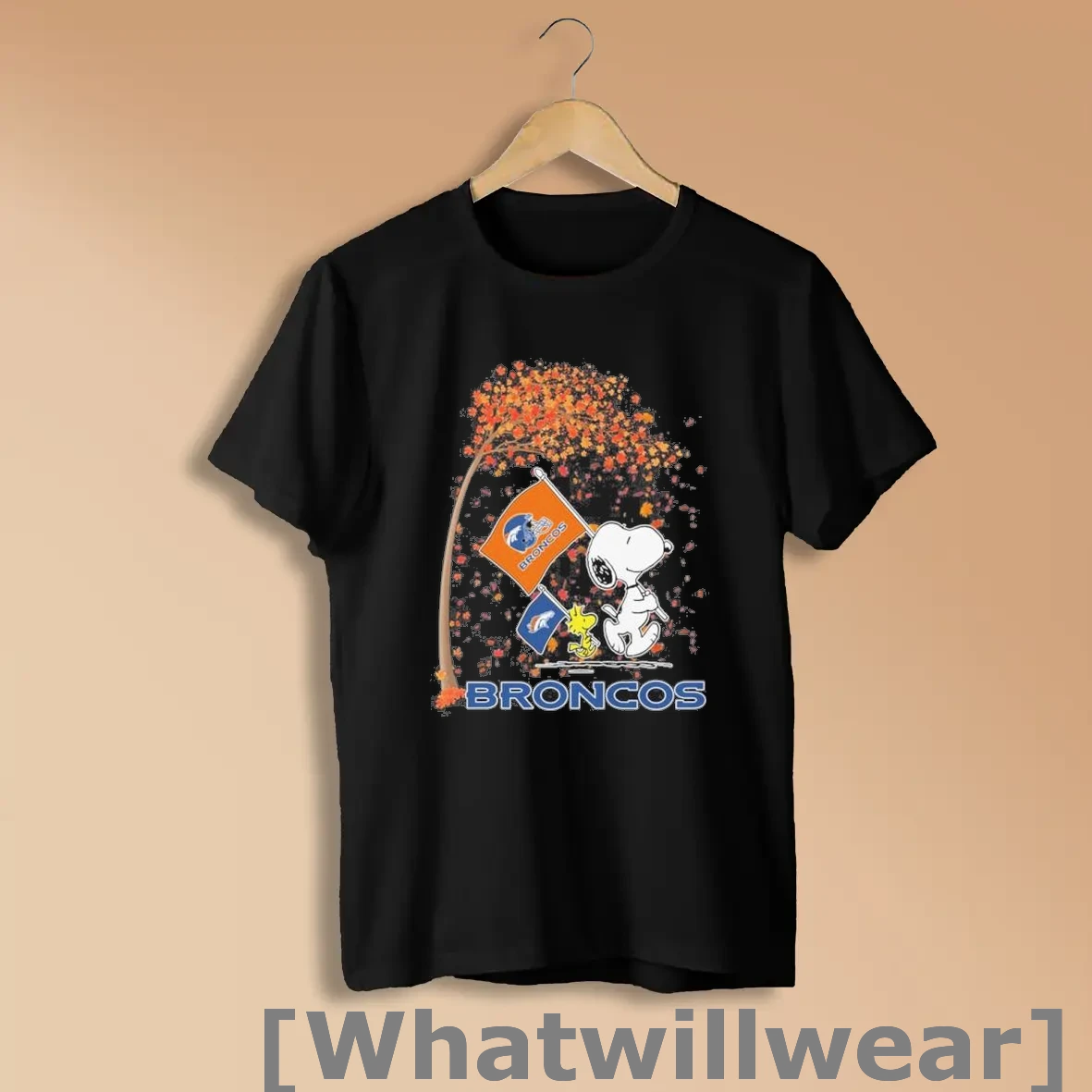 Official The Peanuts Snoopy And Woodstock X Denver Broncos In The Fall Shirts