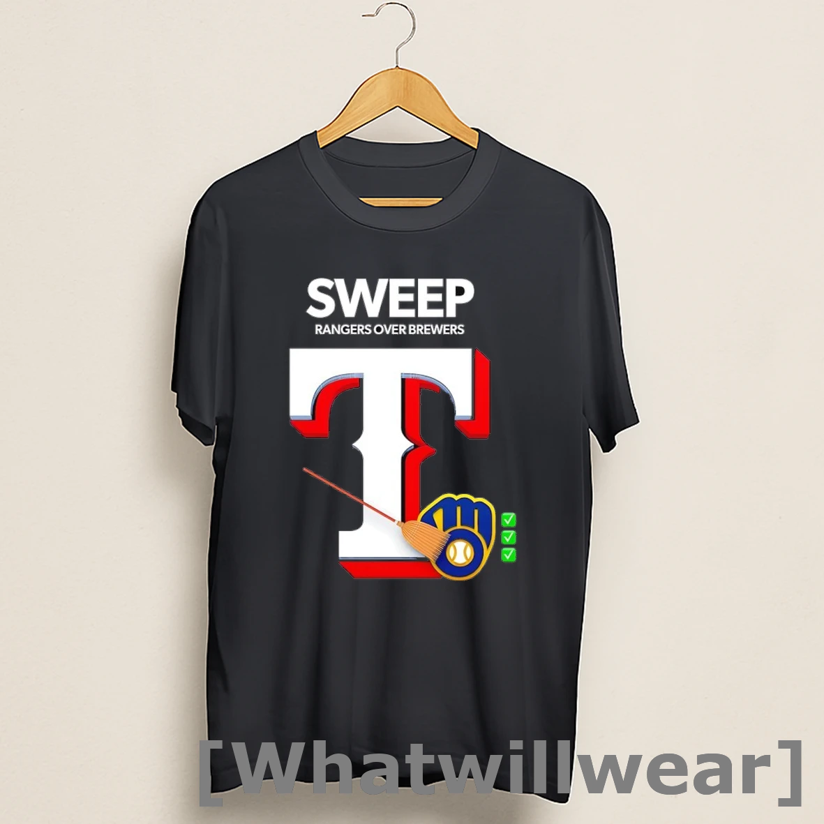 Official The Rangers Sweep The Mlb Best Brewers Shirts