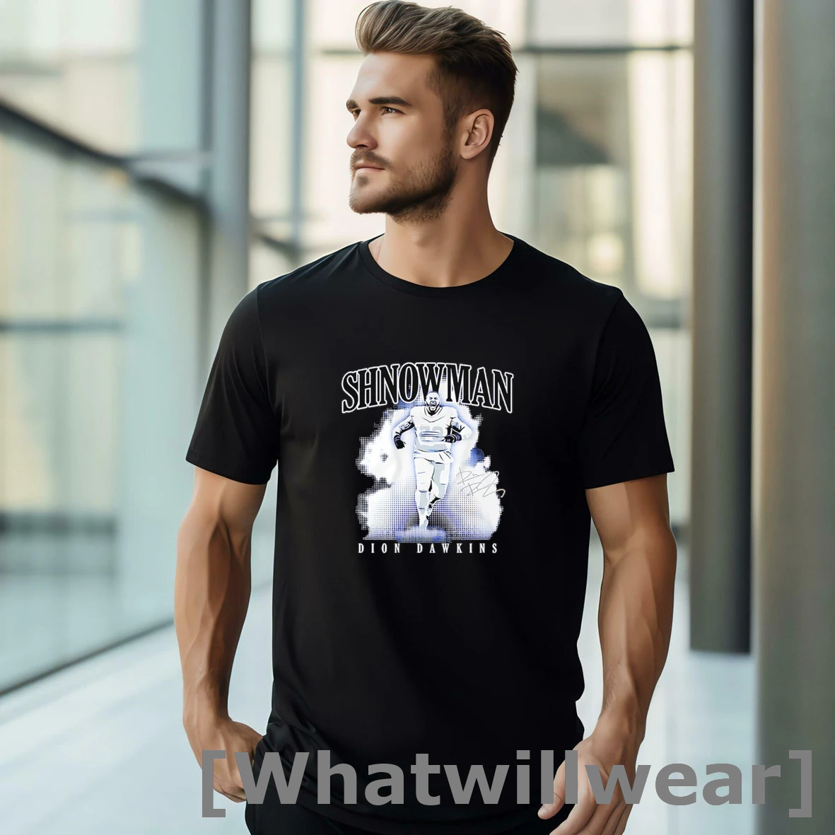 Official The Shnowman Dion Dawkins Buffalo Bills Signature Tshirts Sweater