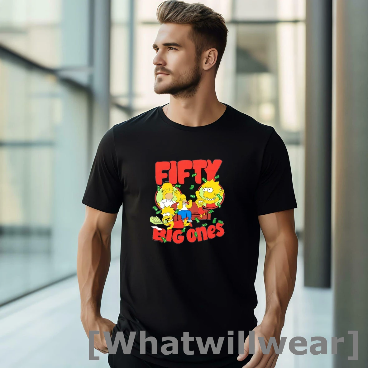 Official The Simpsons Fifty Big Ones Tshirts Sweater