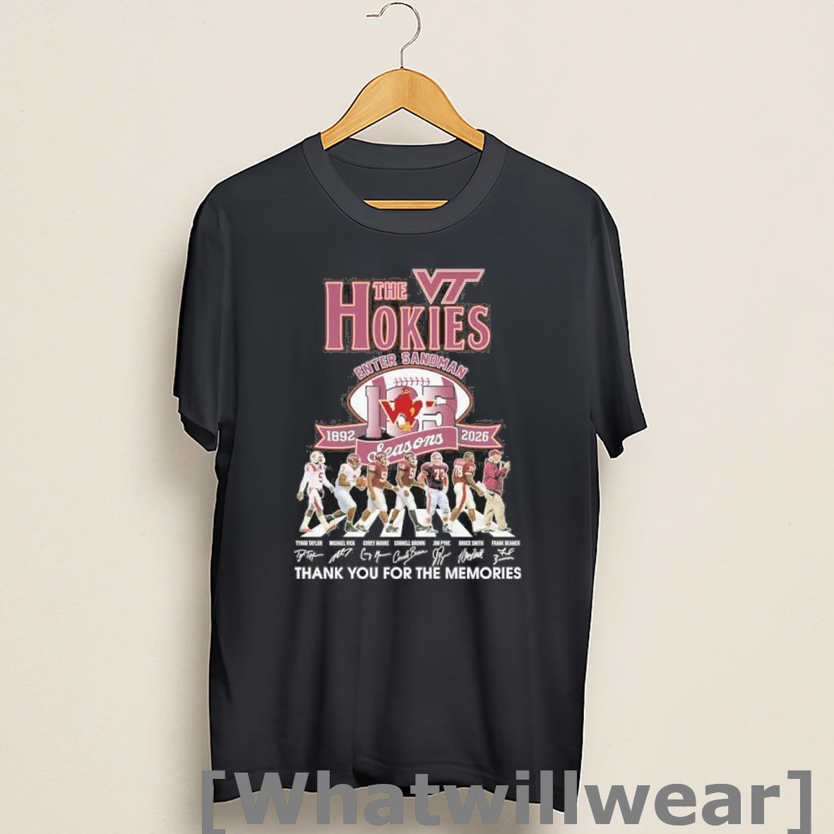 Official The Virginia Tech Hokies Abbey Road Enter Sandman 135 Seasons Shirts