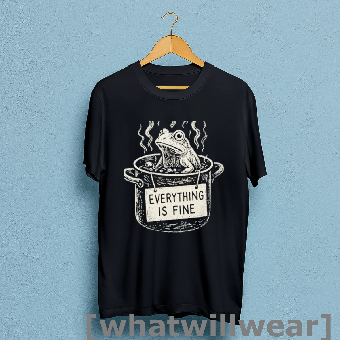 Official The Boiling Frog Everything Is Fine Shirt Sweatshirt