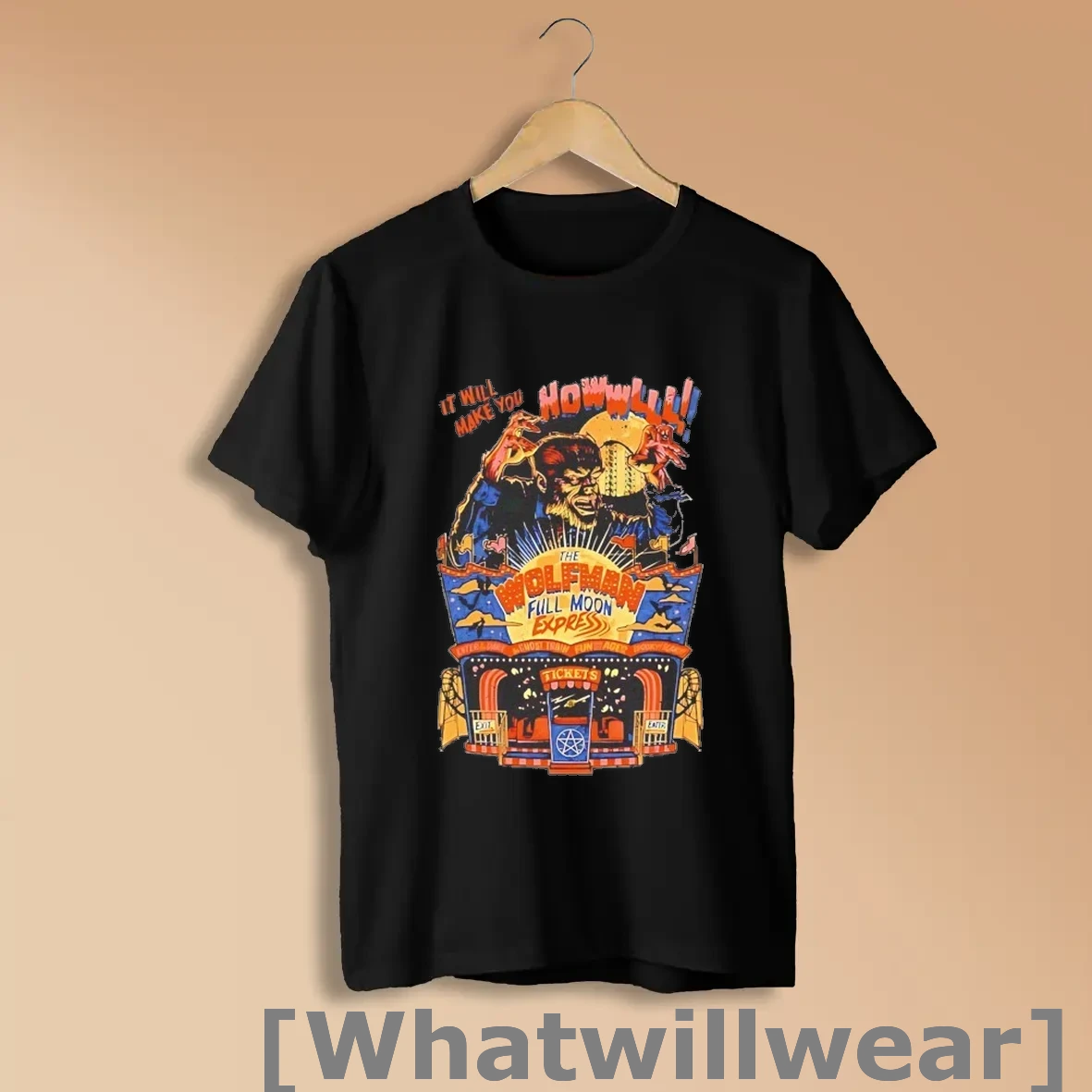 Official The Wolfman Full Moon Express It Will Make You Howl Halloween Shirts