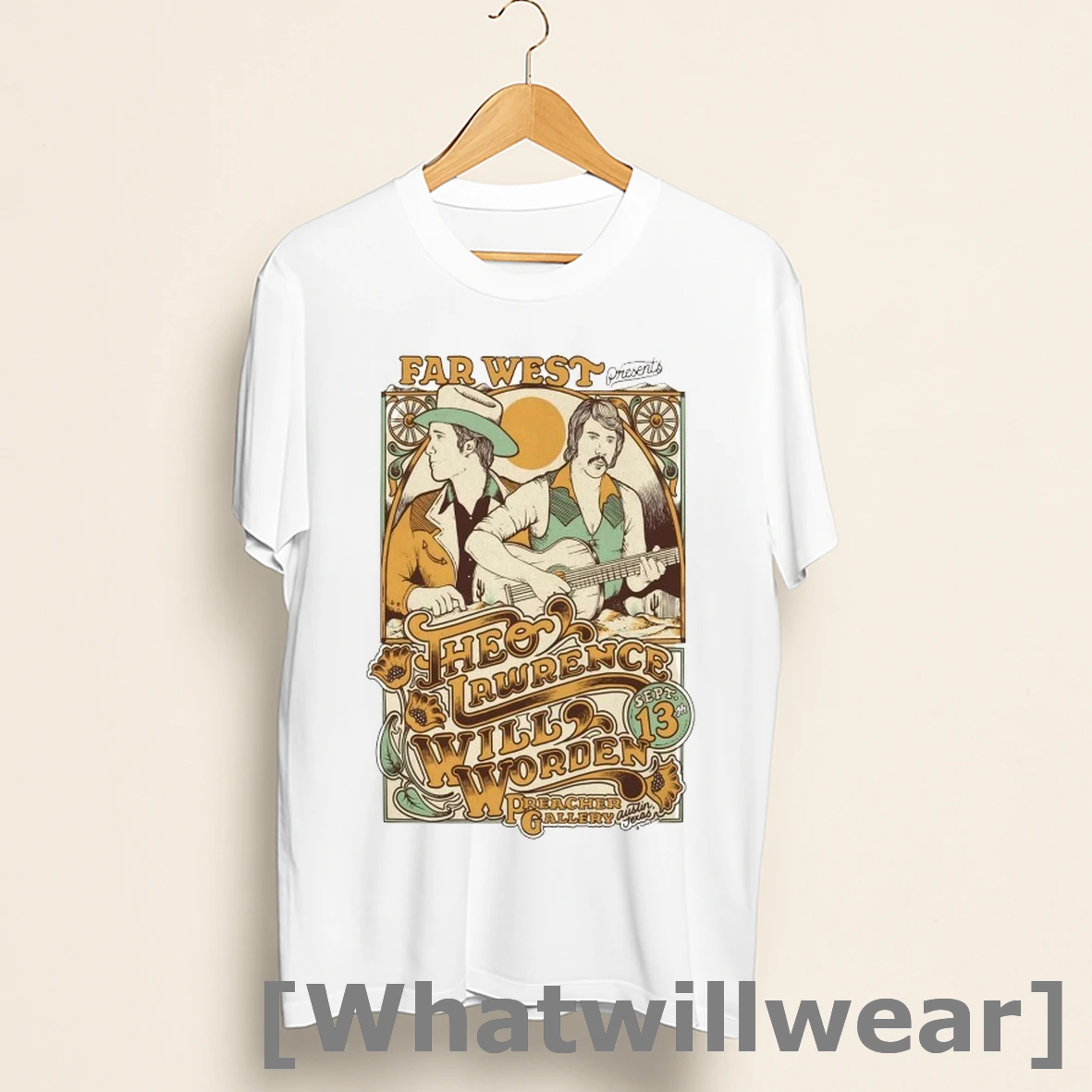 Official Theo Lawrence And Will Worden Sagebrush In Austin Tx Sep 13 2025 Shirts