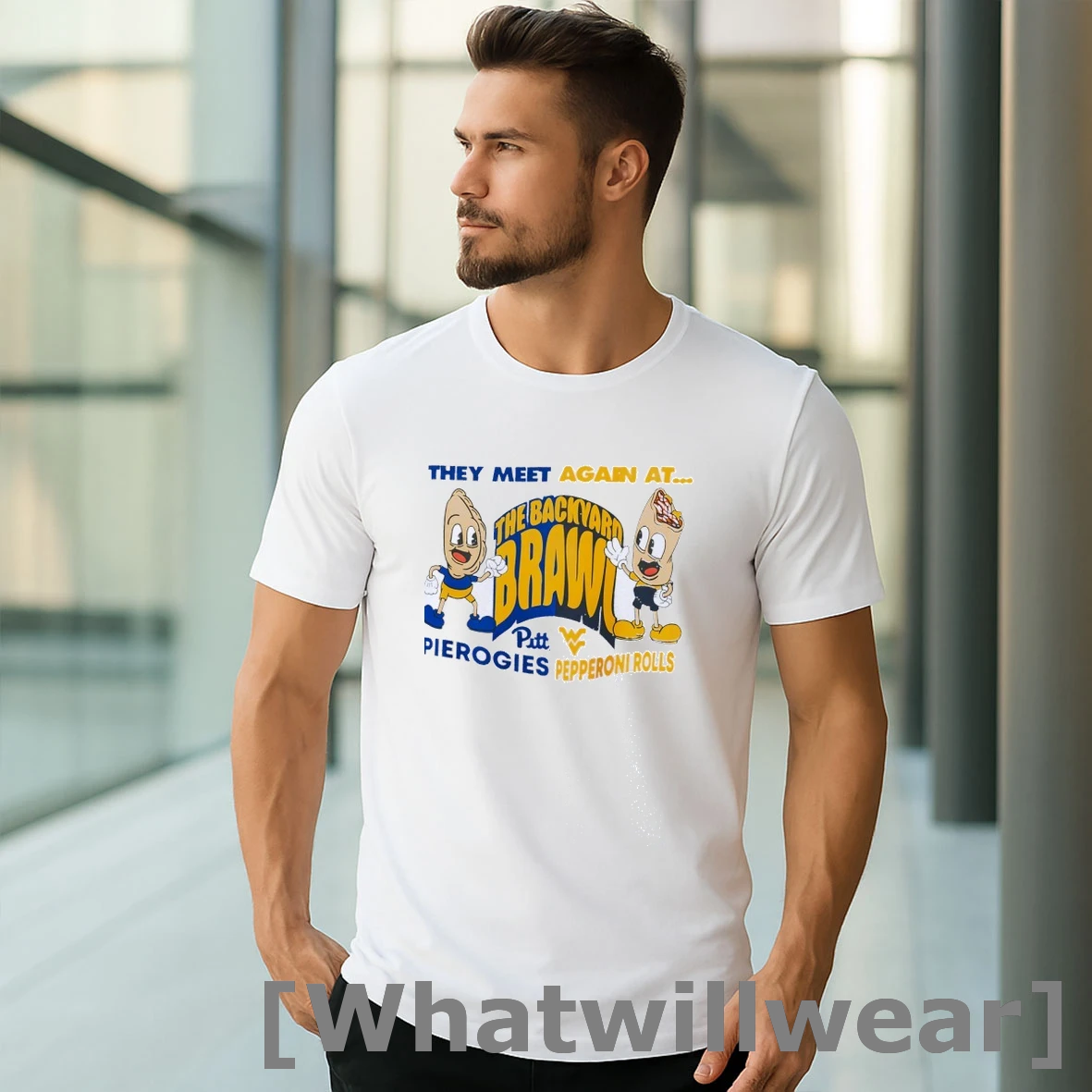 Official They Meet Again At The Backyard Brawl Pittsburgh Panthers Vs West Virginia Tshirts Sweater