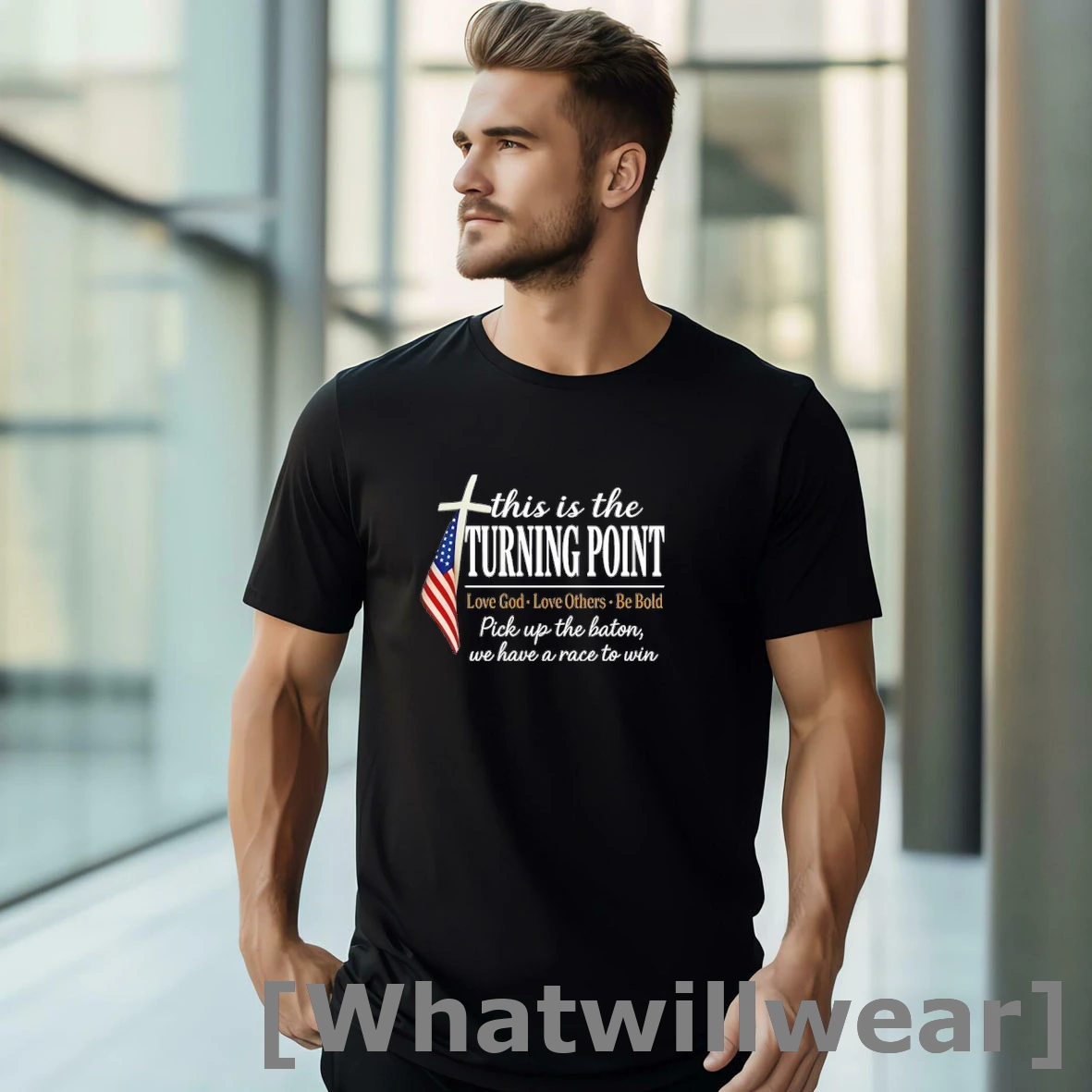 Official This Is The Turning Point Love God Love Others Be Bold Pick Up The Baton We Have A Race To Win Tshirts Sweater