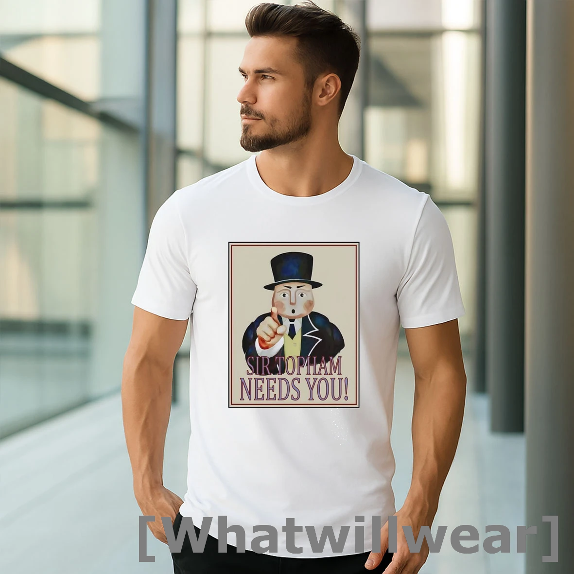 Official Thomas Friends Style Uncle Sam Sir Topham Needs You Tshirts Sweater
