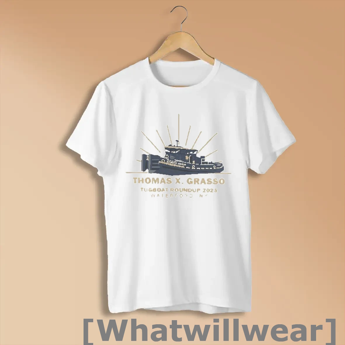 Official Thomas X Grasso Tugboat Roundup 2025 Waterford Ny Shirts