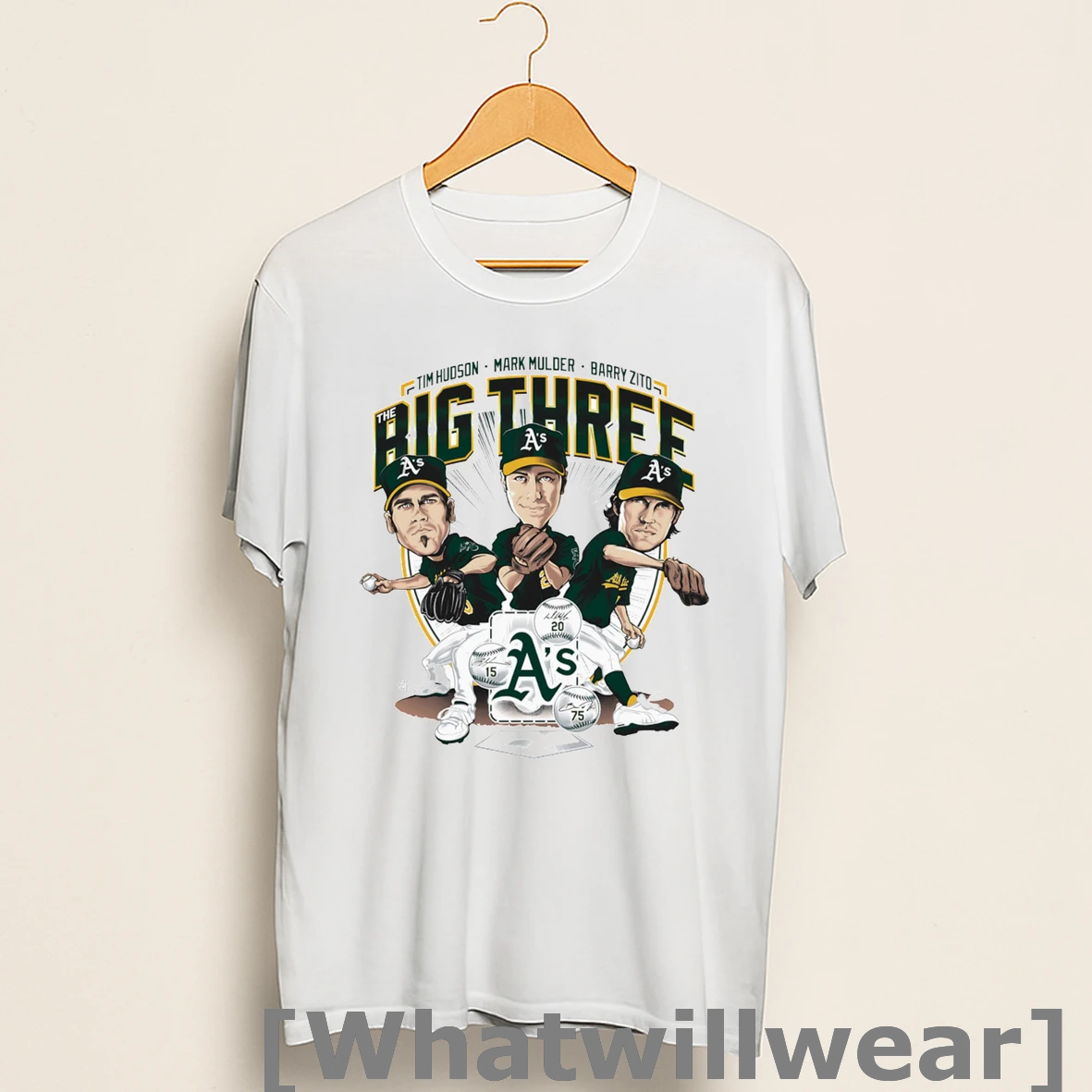 Official Tim Hudson Mark Mulder Barry Zito The Big Three Shirts